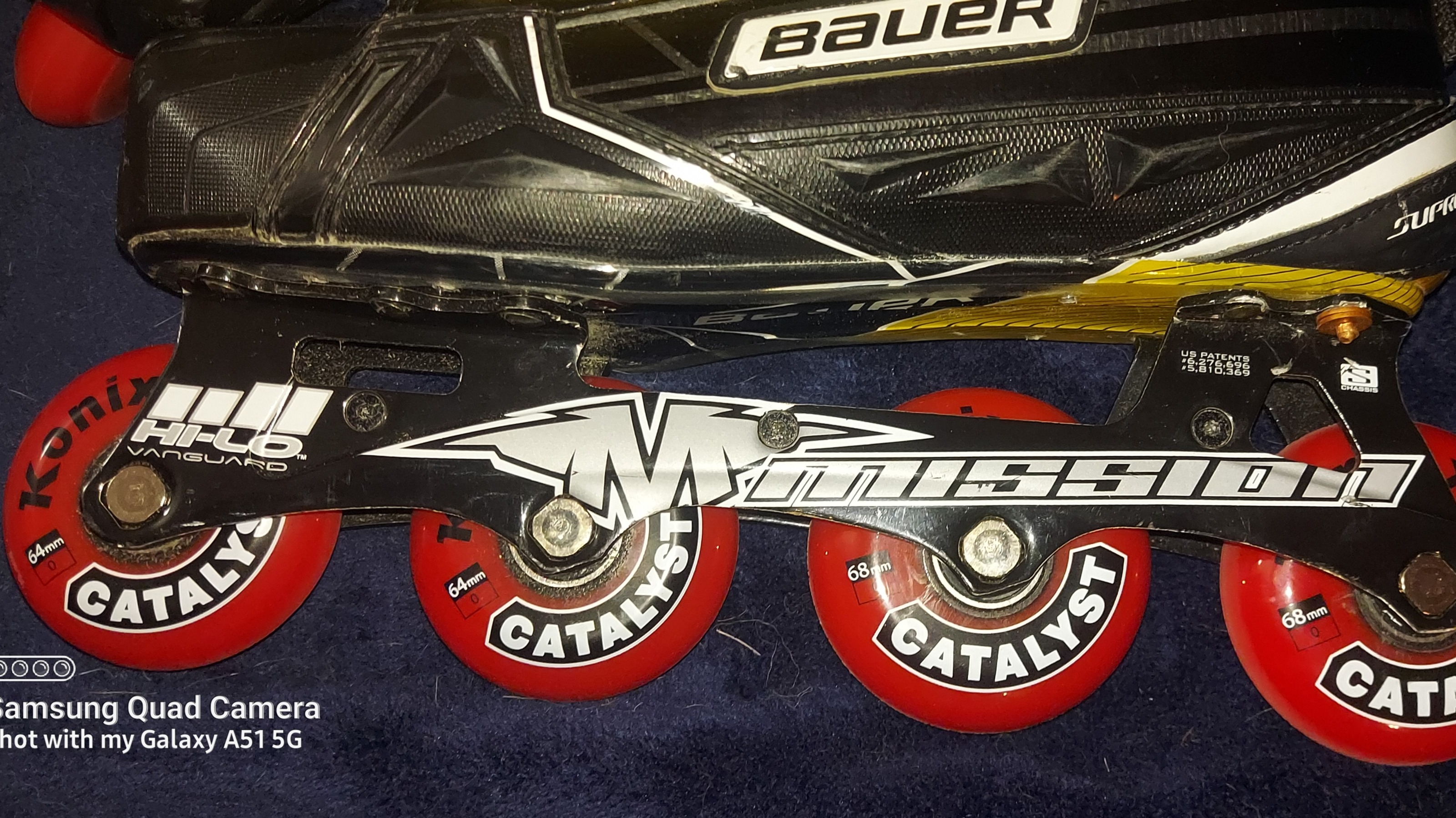 Senior Used Bauer Supreme S190 Roller Hockey Goalie Skates Regular Width Size 6 SidelineSwap