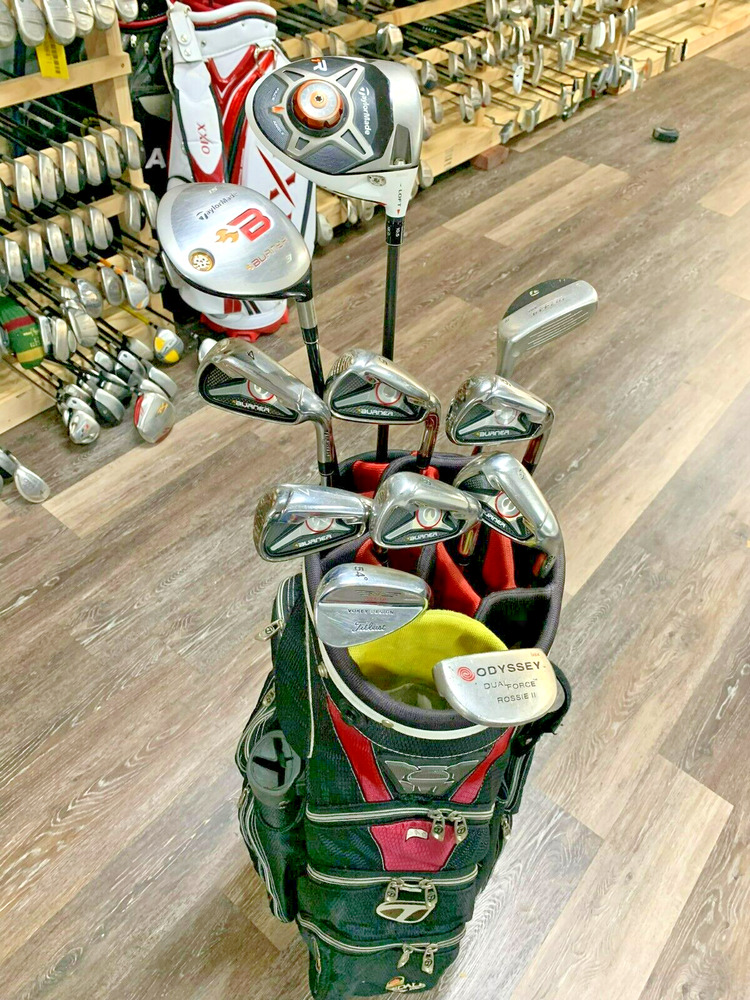 Complete Set of TaylorMade Golf Clubs (+1/2" Long) + Bag SidelineSwap