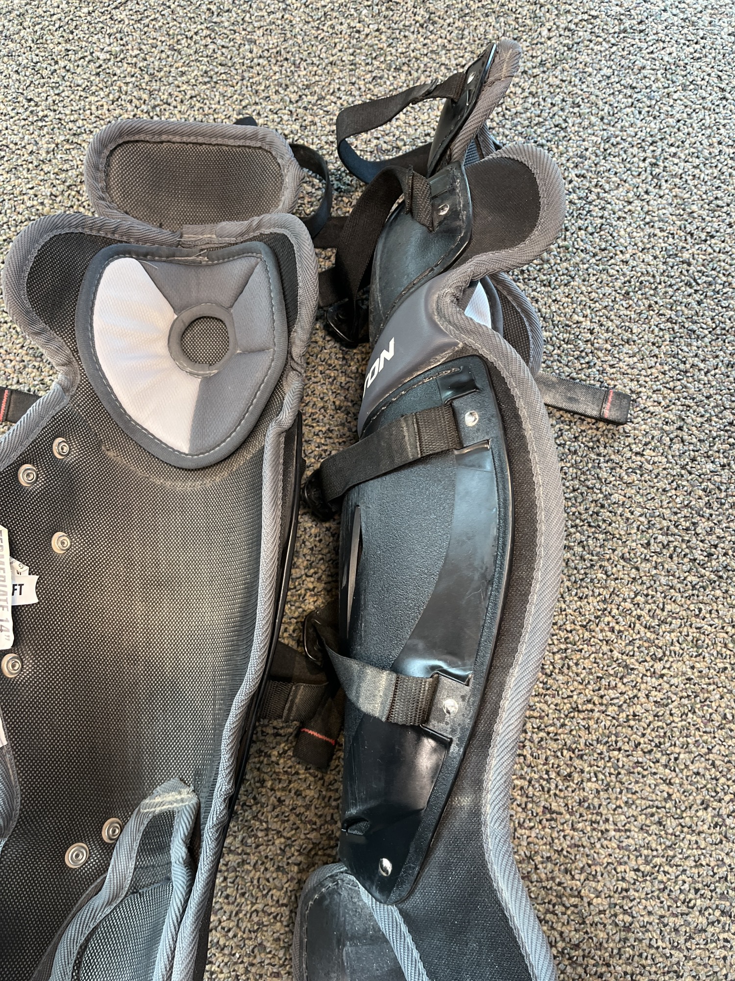 Used Intermediate Easton Catcher's Leg Guards SidelineSwap