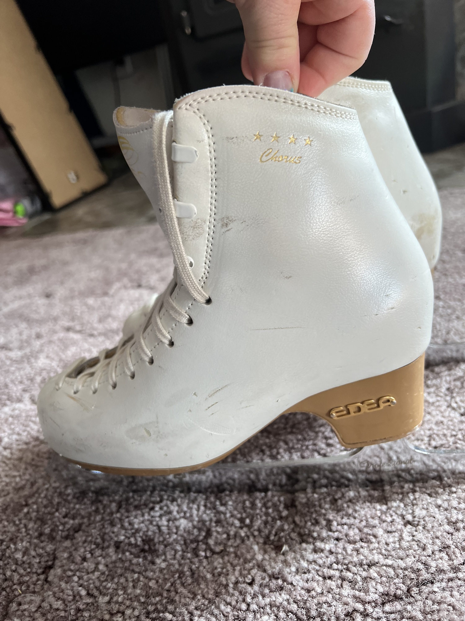 Edea Chorus 225 figure skates with MK Sheffield Professional Freestyle