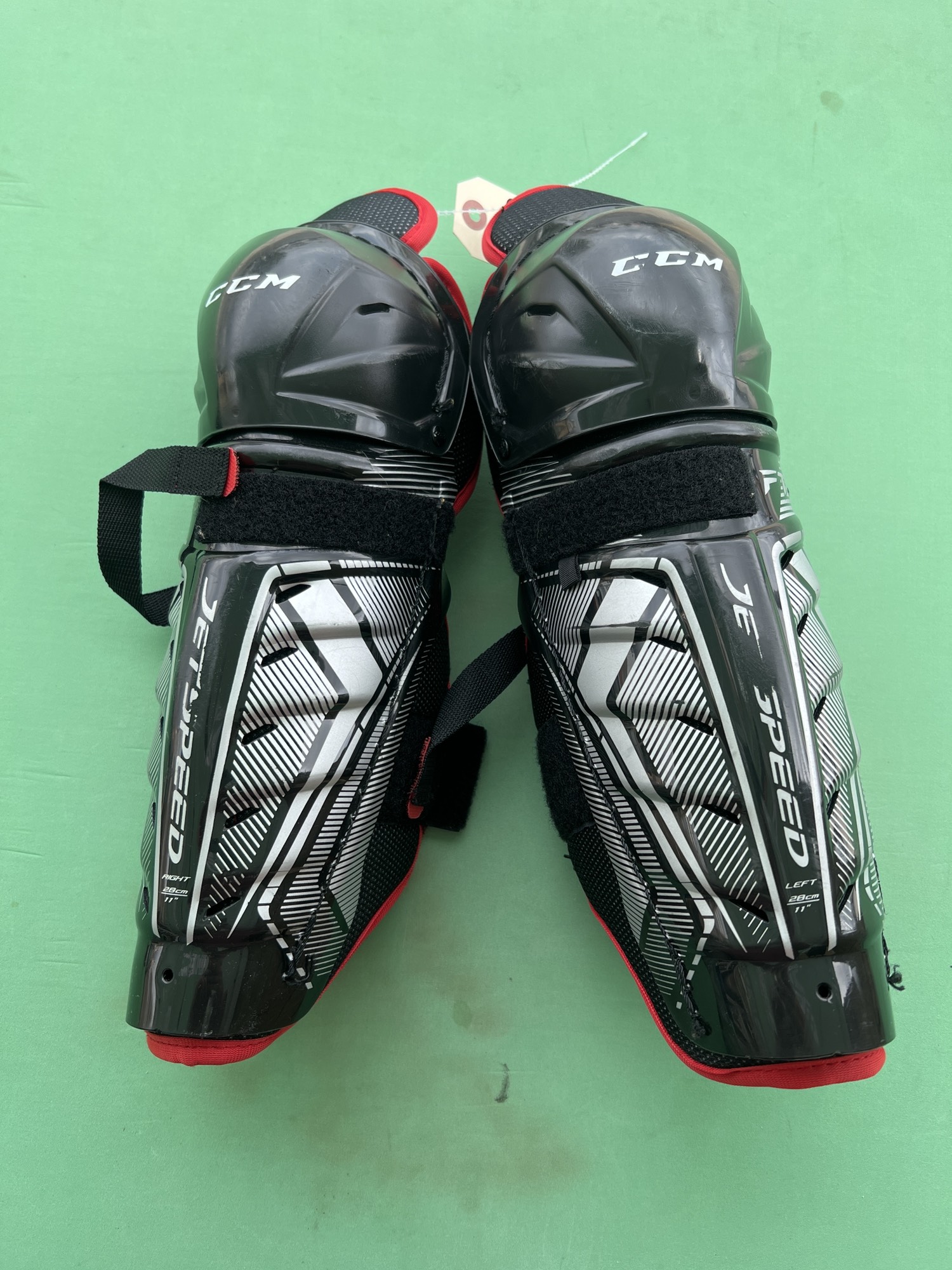 Used CCM JetSpeed FT350 Shin Pads SidelineSwap