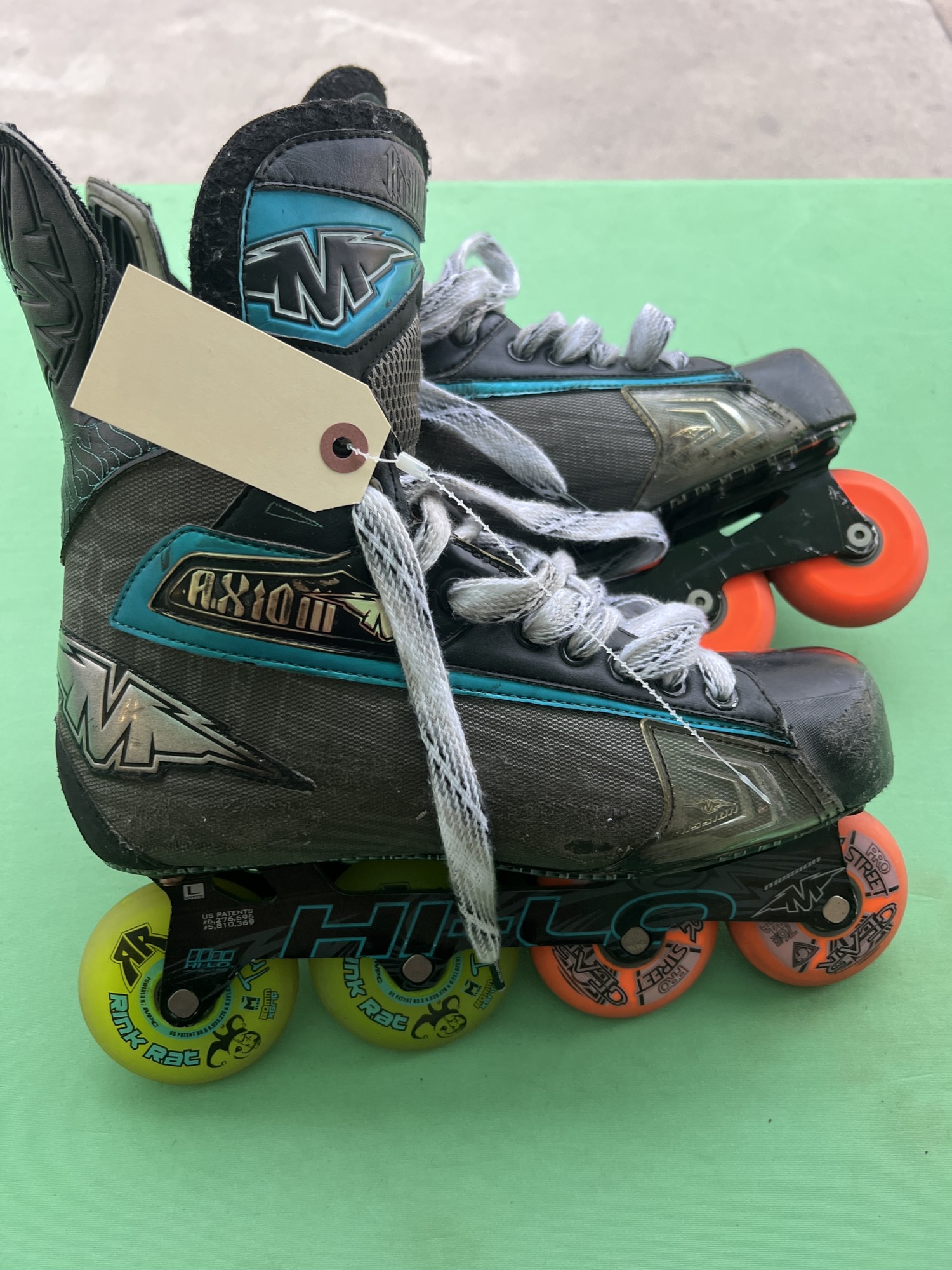 Used Mission Axiom T7 Inline Skates D&R (Regular) 10.5 SidelineSwap