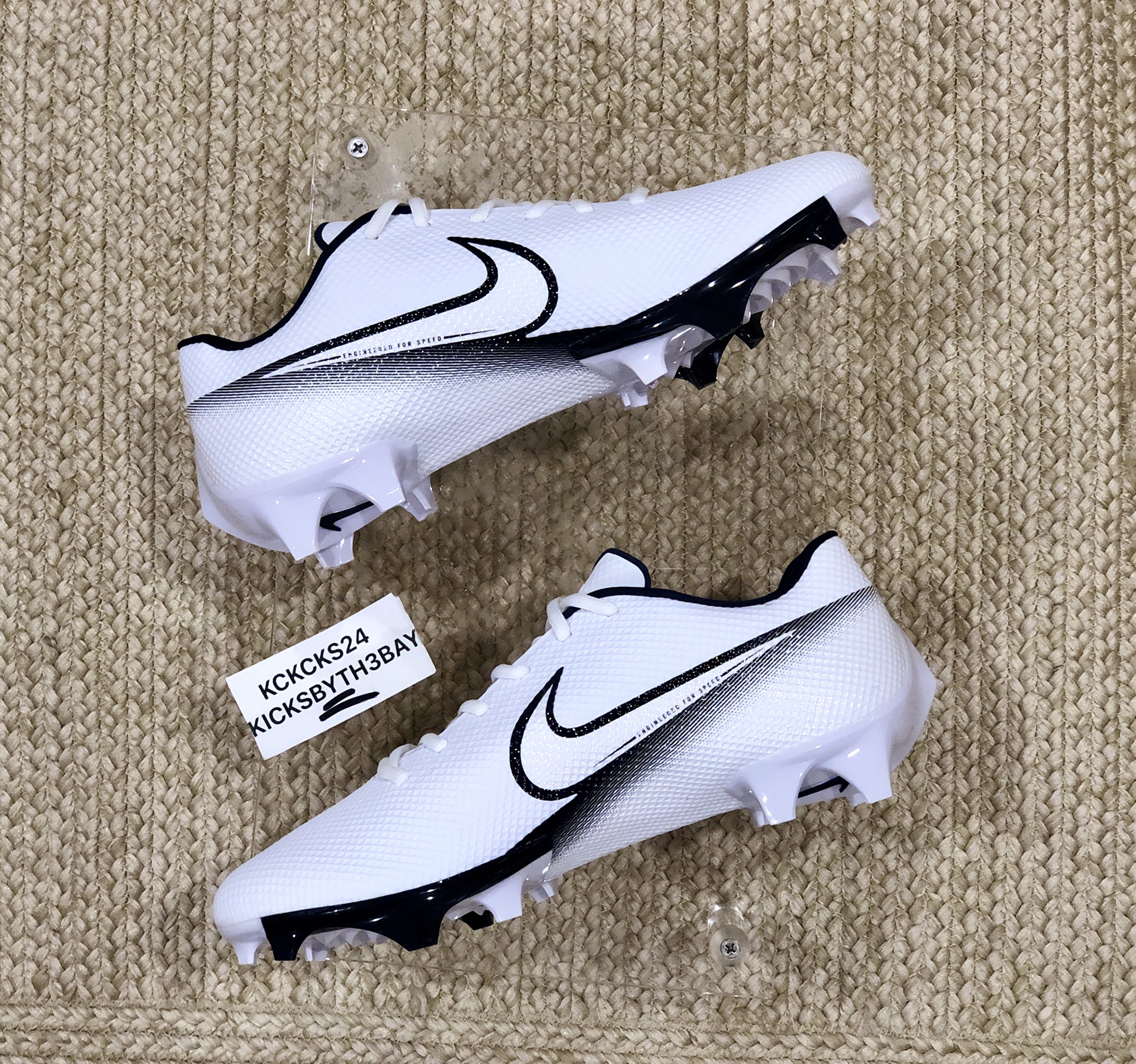 white nike football cleats size 12