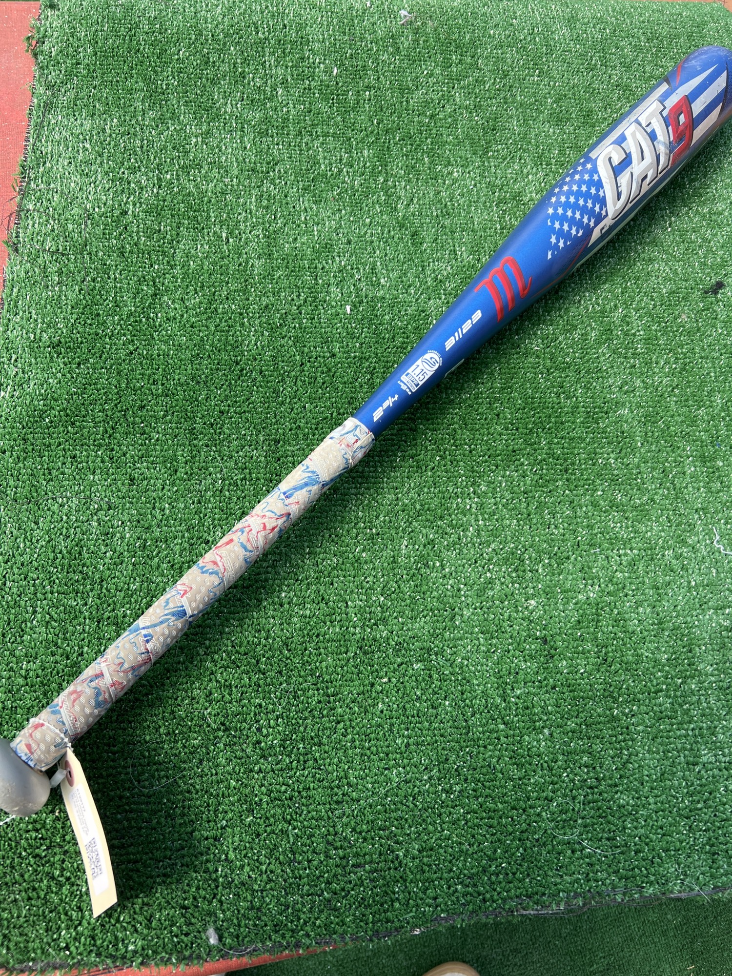 Used USSSA Certified Marucci Cat 9 Alloy Bat 8 23OZ 31" SidelineSwap