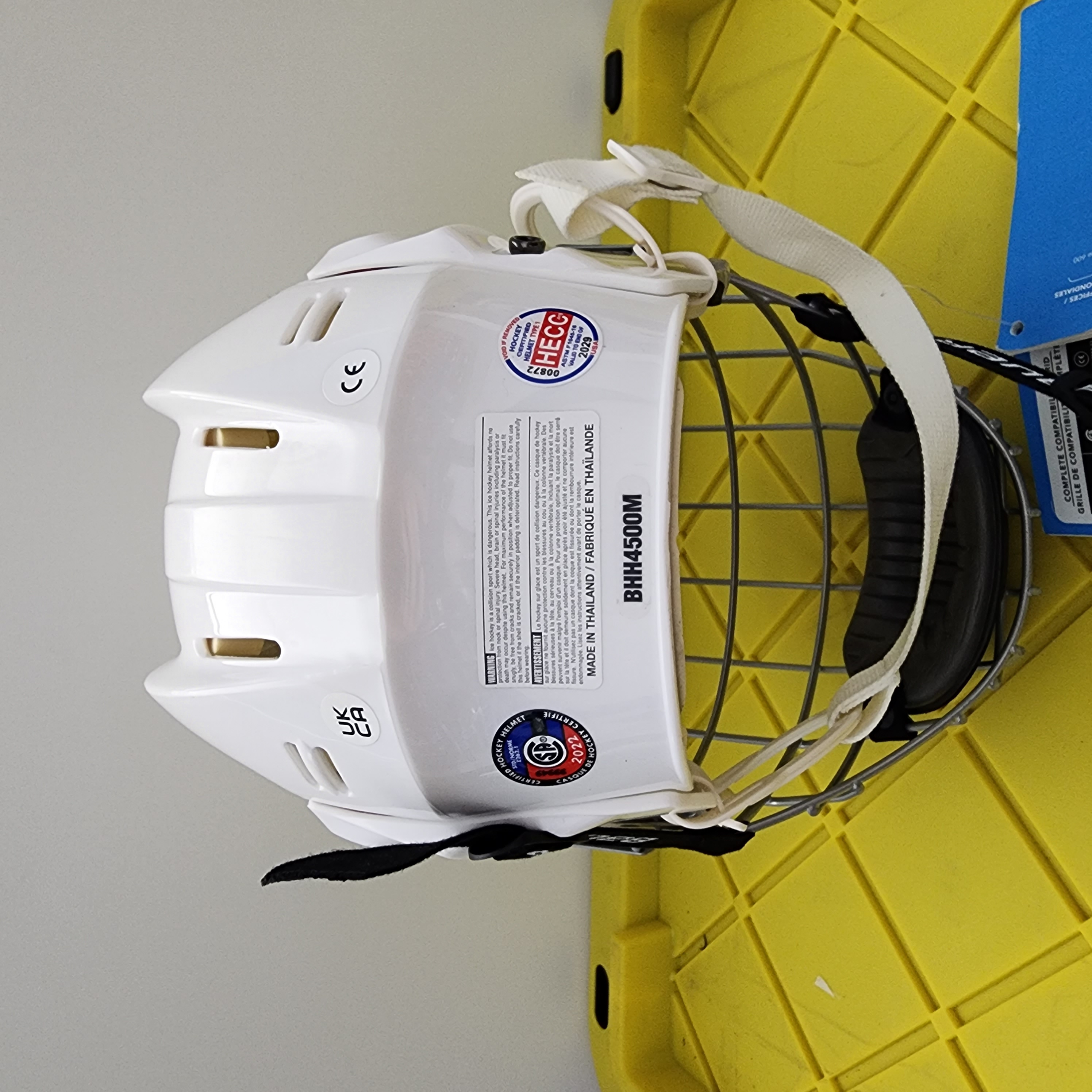 New Medium Bauer 4500 Helmet Combo White SidelineSwap