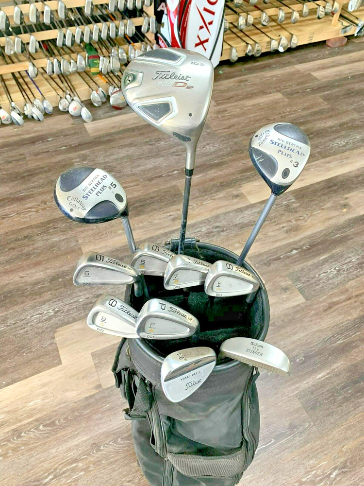 Complete Set of Titleist Golf Clubs + Bag (1/4" Short) SidelineSwap