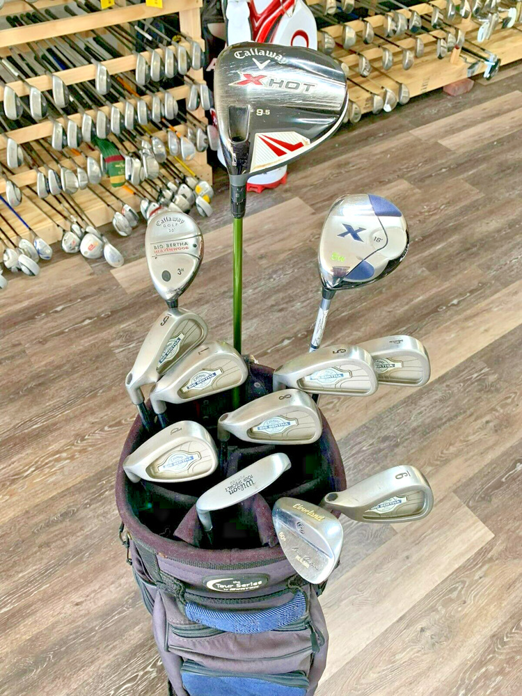 Complete Set of Left Handed Golf Clubs Callaway + Bag SidelineSwap