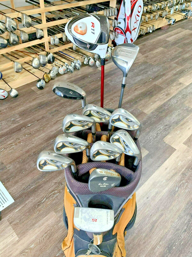 Complete Set of TaylorMade Golf Clubs + Cart Bag SidelineSwap
