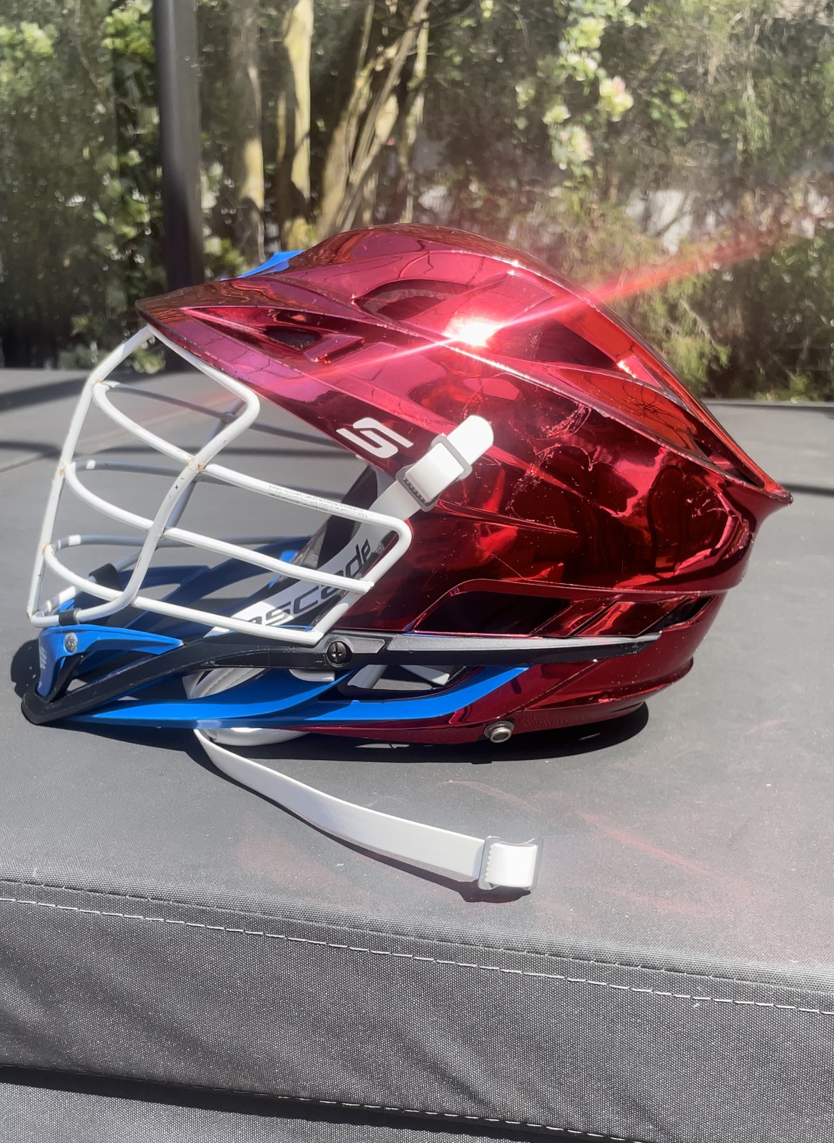 Chrome Ruby Cascade S Lacrosse Helmet SidelineSwap
