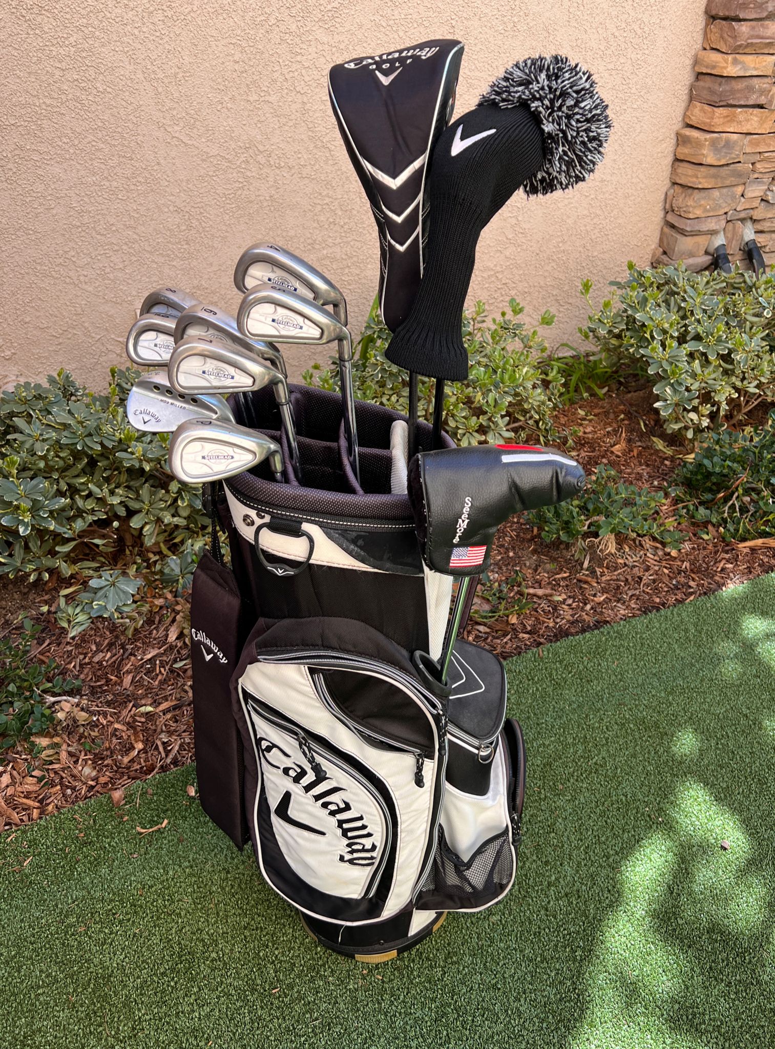 Callaway Complete Golf Set, Stiff, Steelhead X14 Irons, Woods, Putter