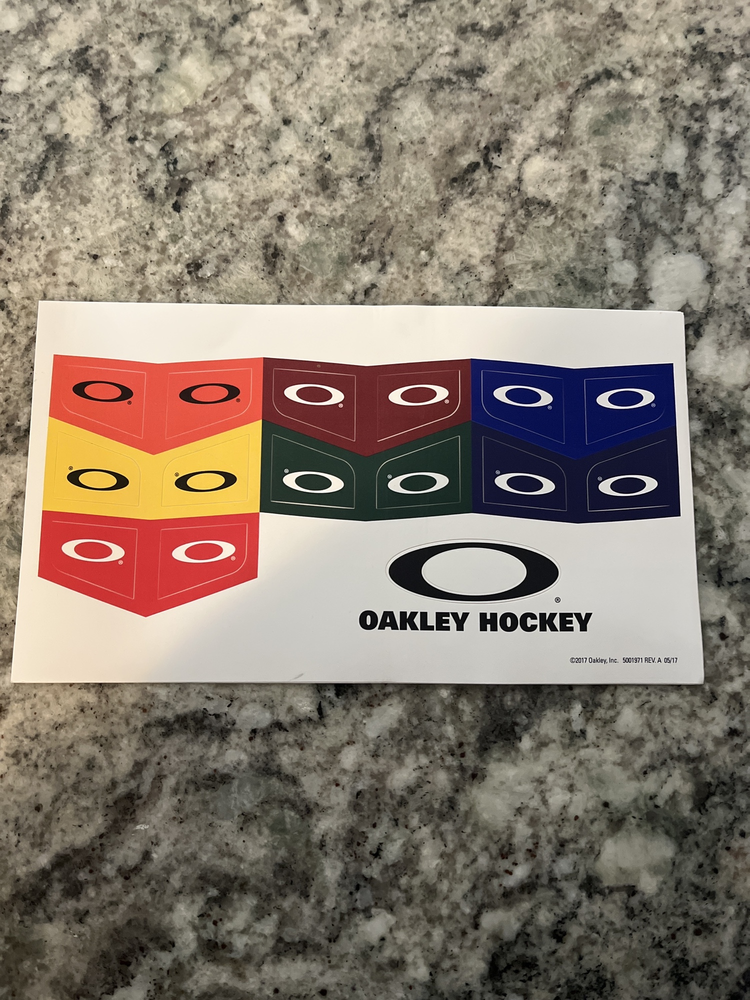 Oakley Hockey Visor Color stickers decals SidelineSwap