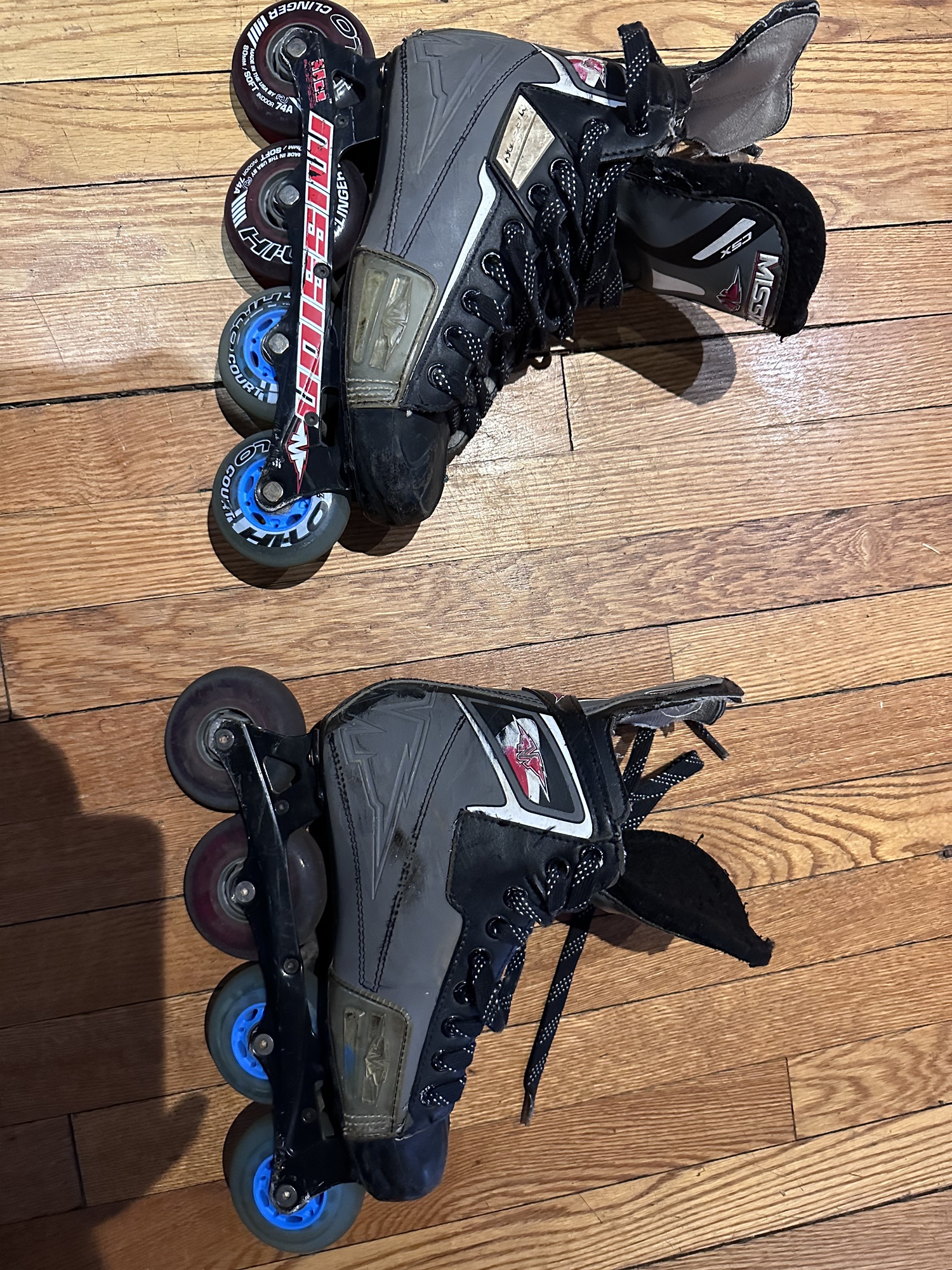 Mission CSX Size 6E Roller Hockey Inline Roller Skates (Men's Shoe 77.