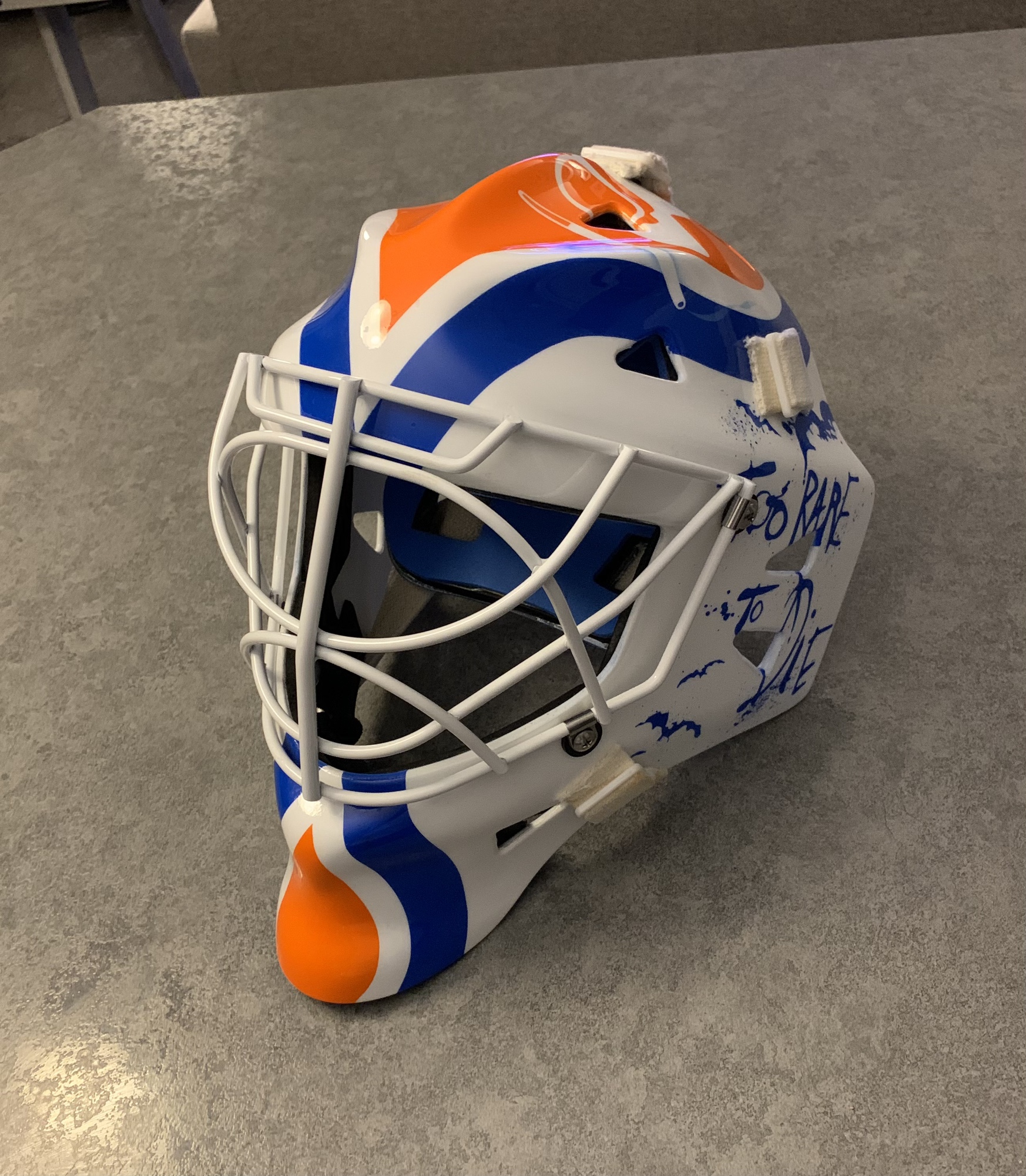 Goalie mask Eddy Ck Pro custom painted SidelineSwap