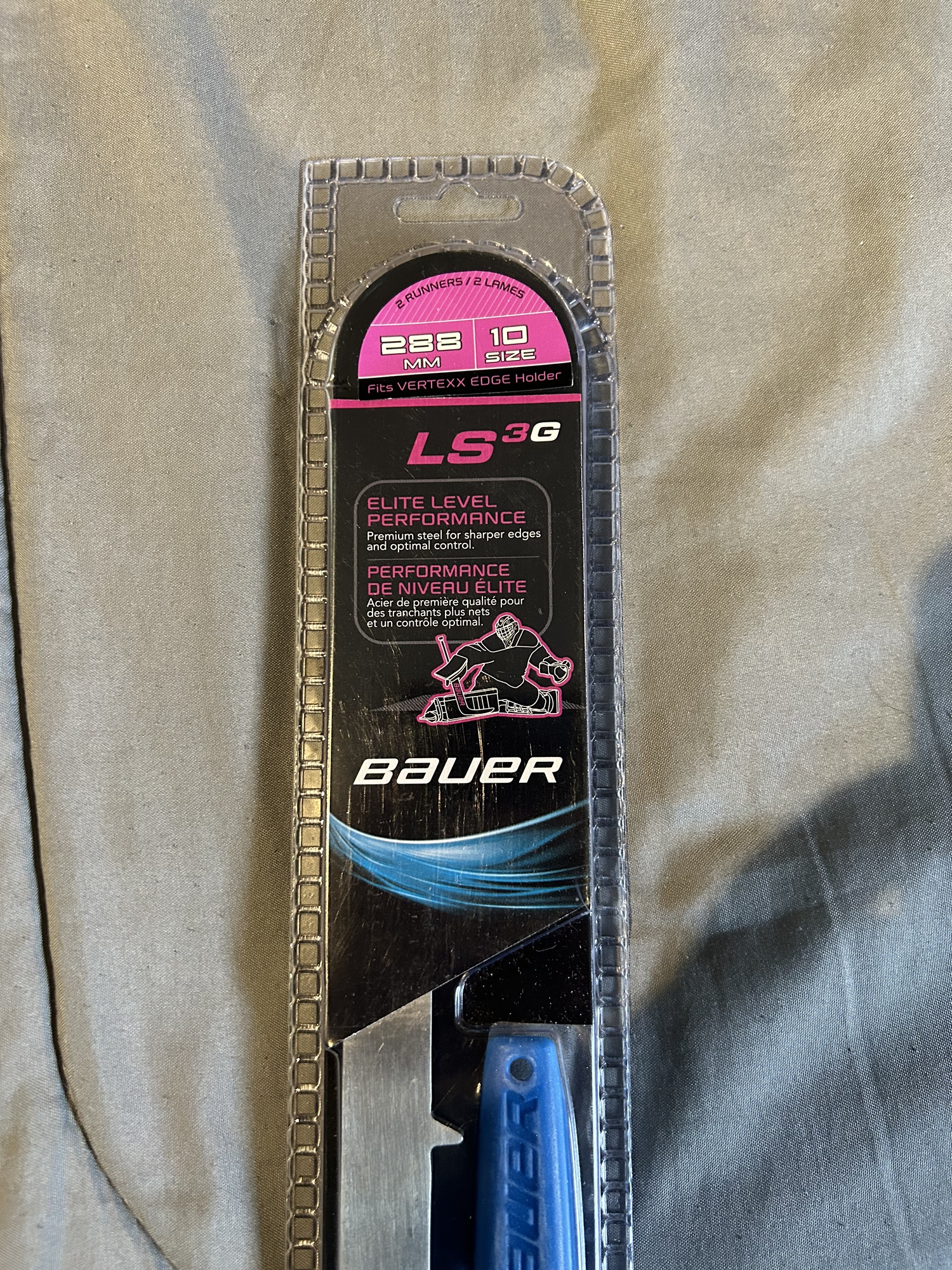 Bauer Vertexx Edge Ls3 Tuuk Blades Size 288 Size 10 Goalie Steel