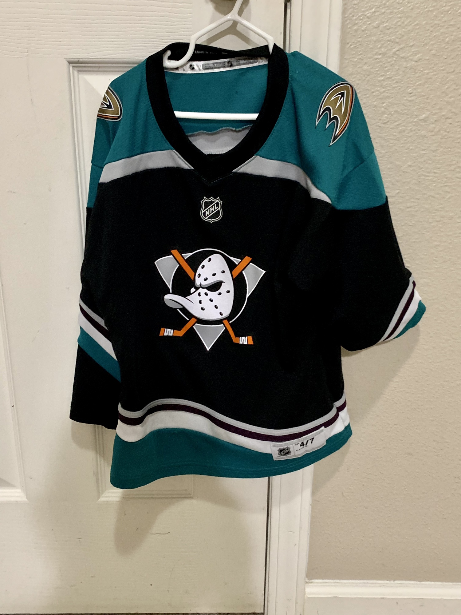 25th Anniversary Mighty Ducks Youth 47 Jersey SidelineSwap
