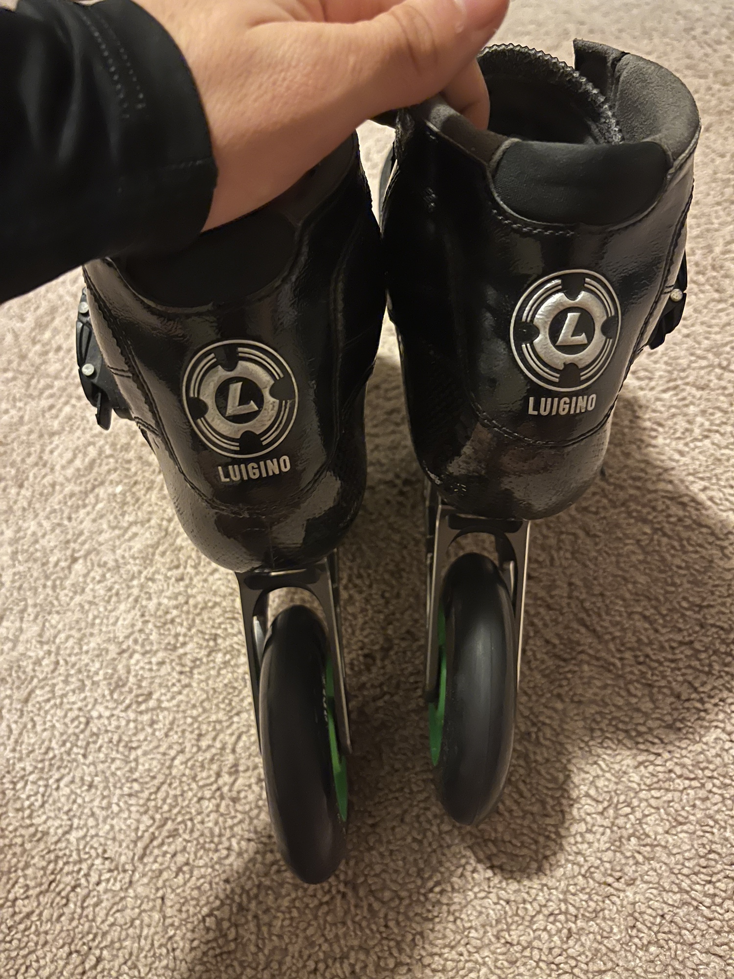 2023 Luigino Strut Striker Black Speed Skates SidelineSwap