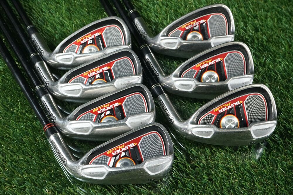 TAYLORMADE BURNER PLUS IRONS SET 5P+A W/ REAX 60G REGULAR FLEX GRAPHITE SHAFTS SidelineSwap