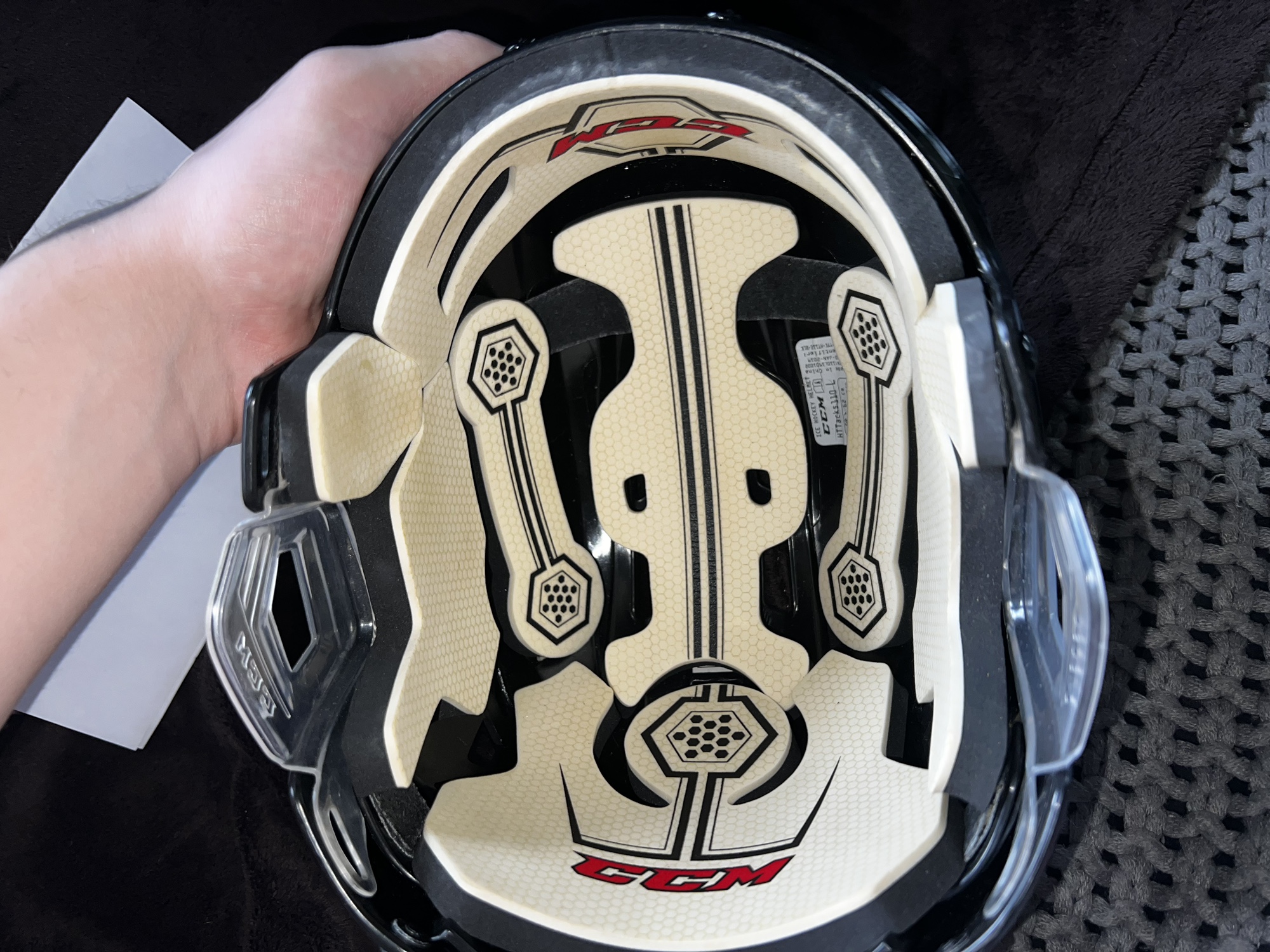 Used Large CCM Tacks 110 Helmet SidelineSwap