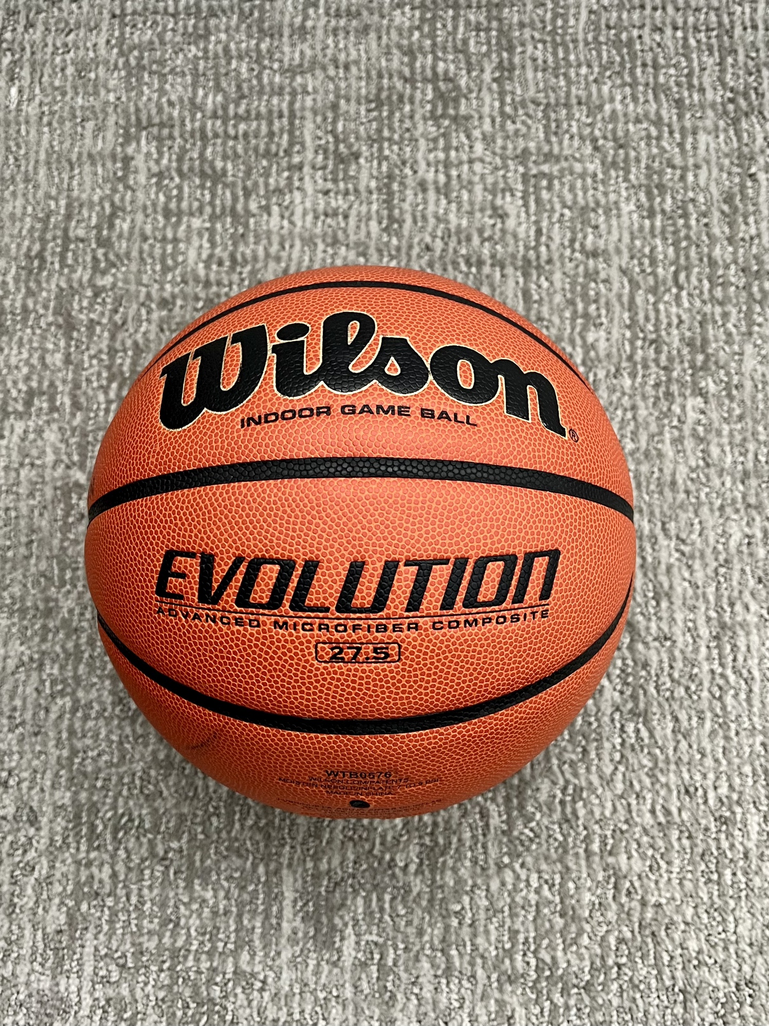 Used Wilson Evolution Basketball Indoor Game Ball 27.5 Inch SidelineSwap