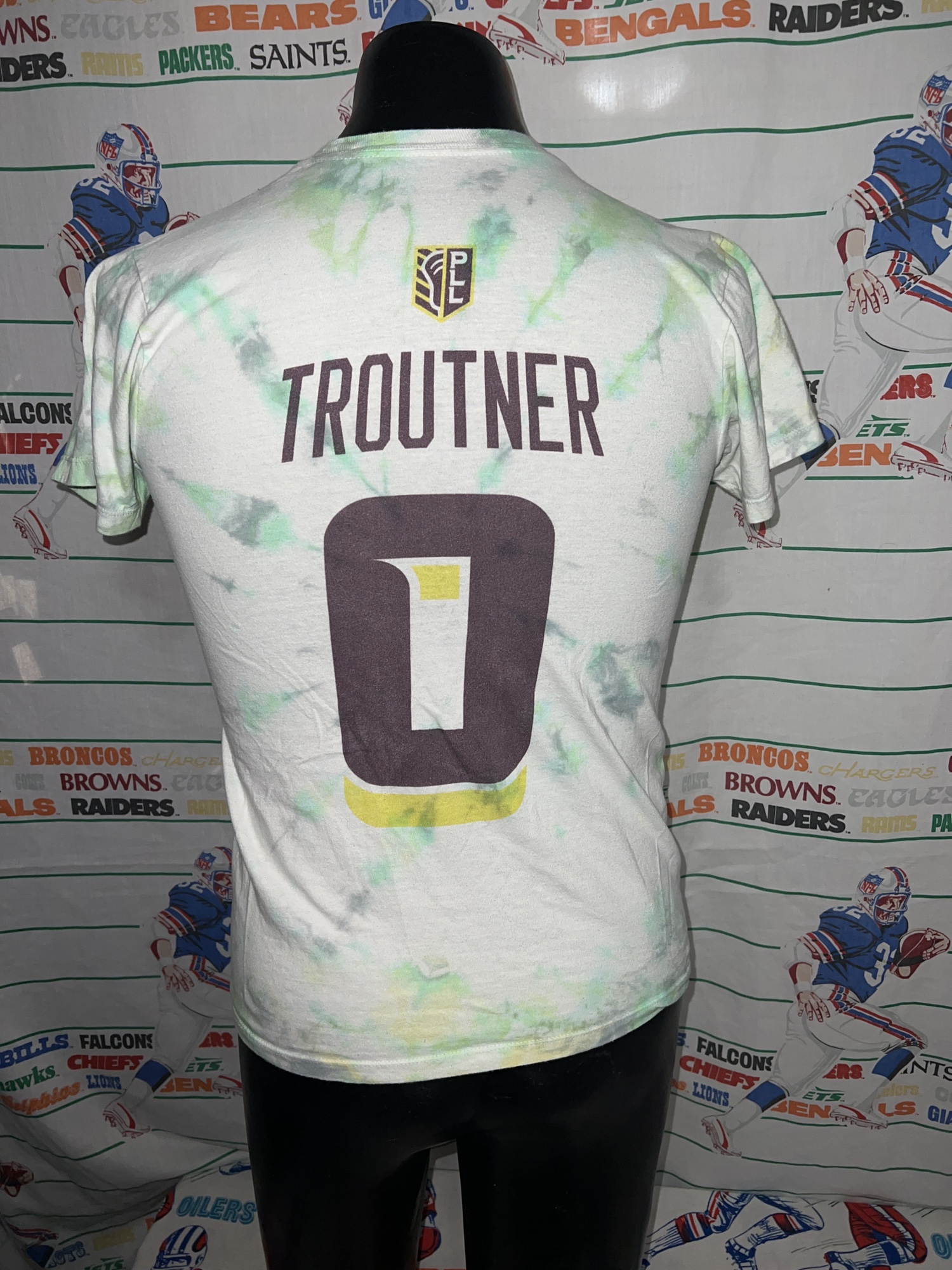 PLL Redwoods Lacrosse Club Timmy Troutner Custom Tie Dye TShirt Small