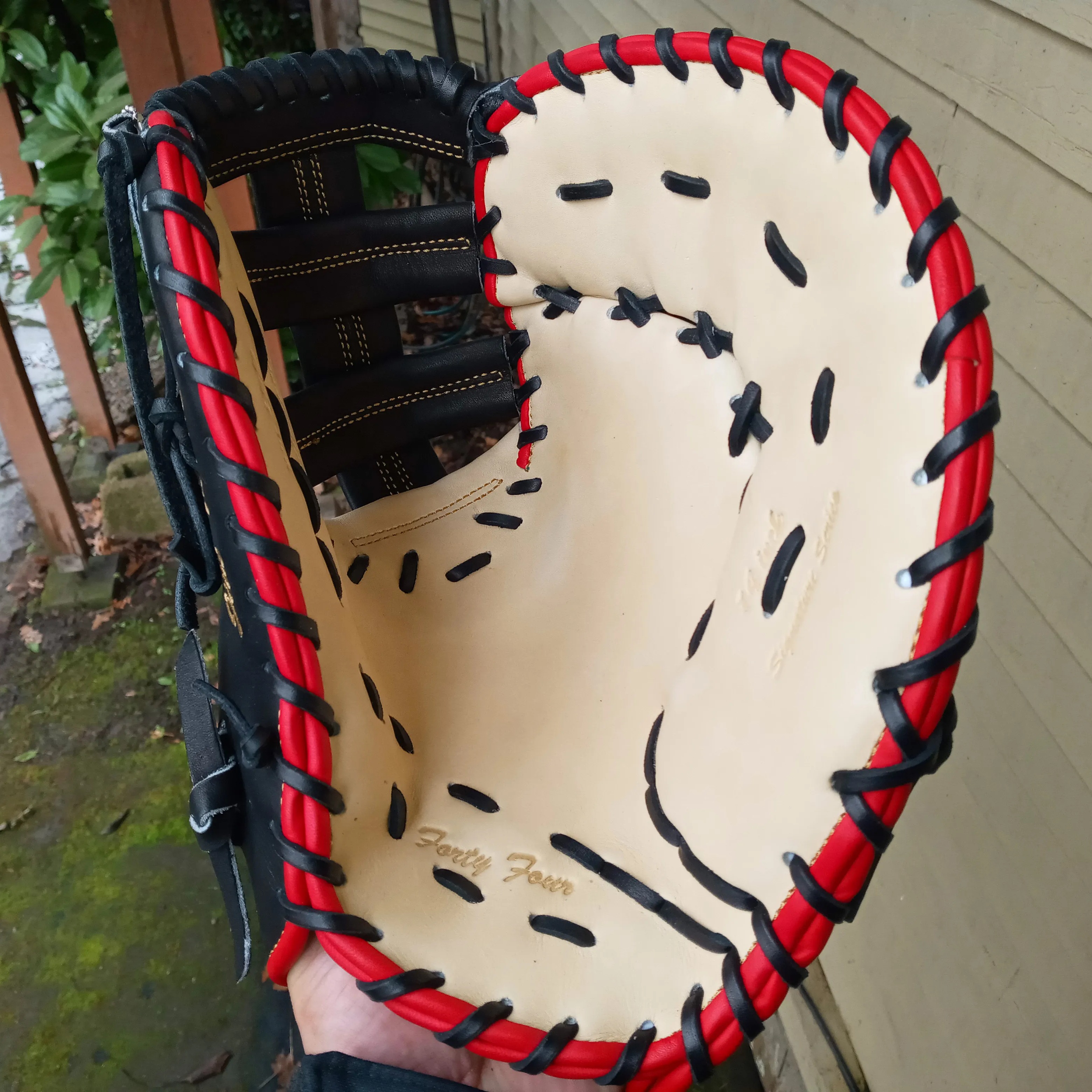 NEW 14" 44 Pro Signature First Base Mitt Open Back softball glove