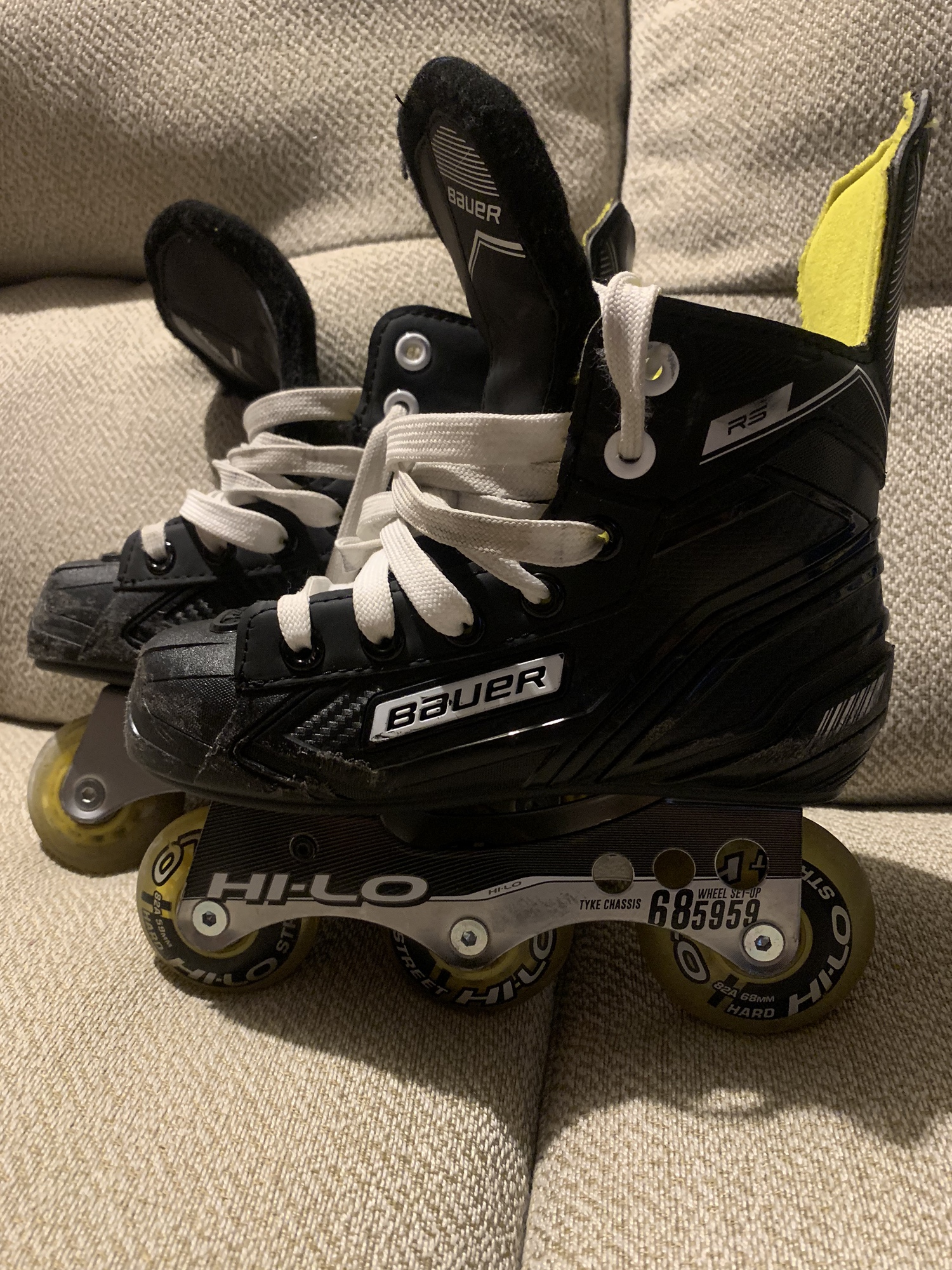 Bauer inline skates size Y12 SidelineSwap