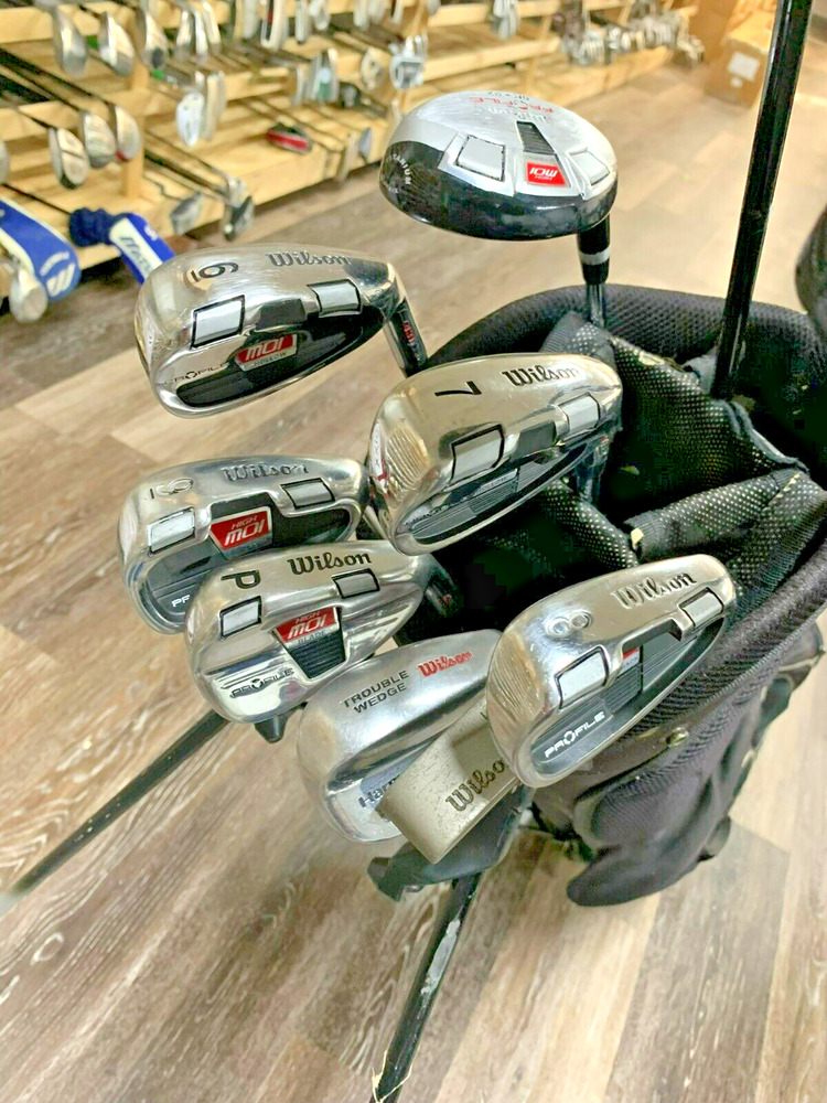 Complete Set of Golf Clubs TaylorMade, Wilson + Stand Bag SidelineSwap