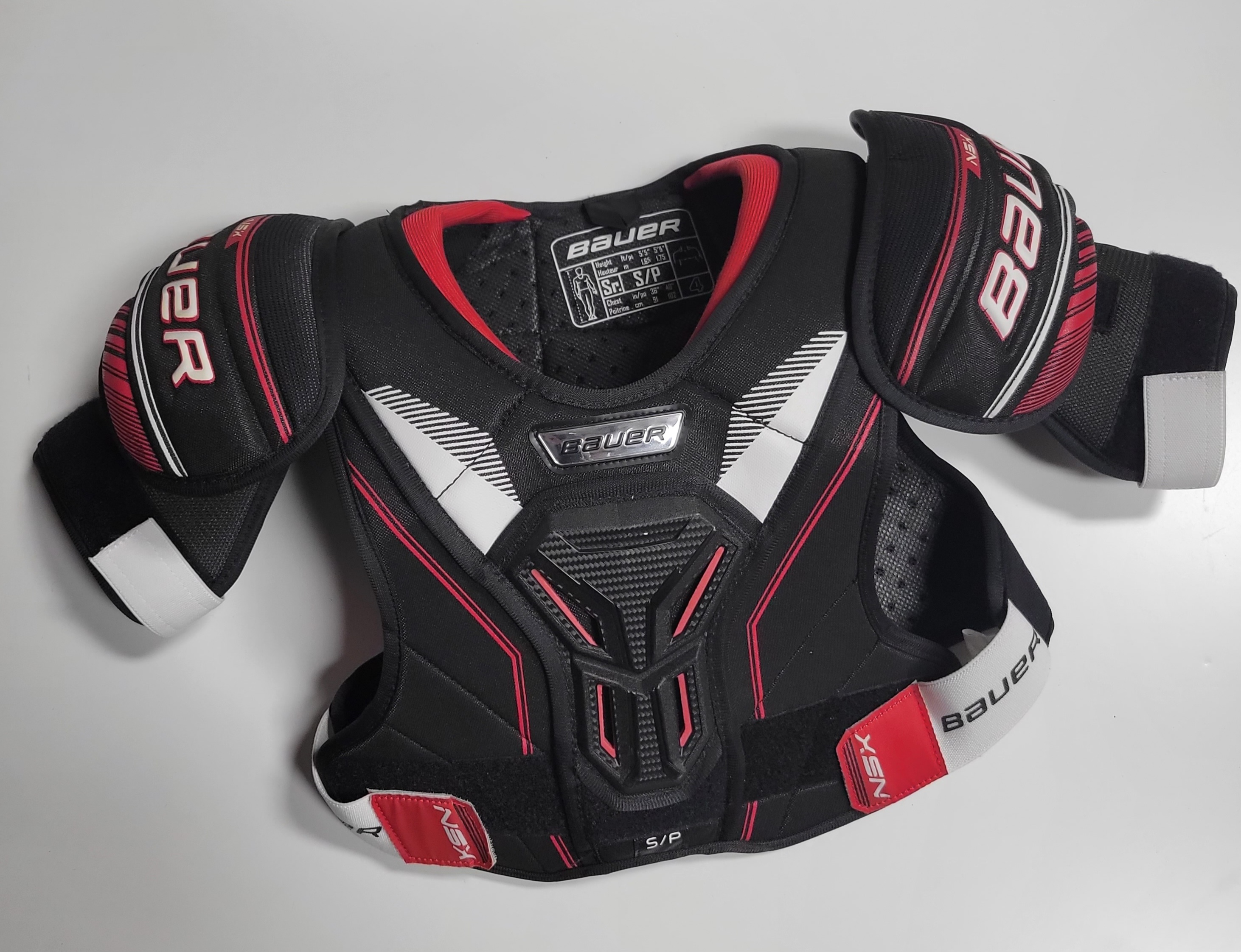 Senior Used Small Bauer NSX Shoulder Pads SidelineSwap