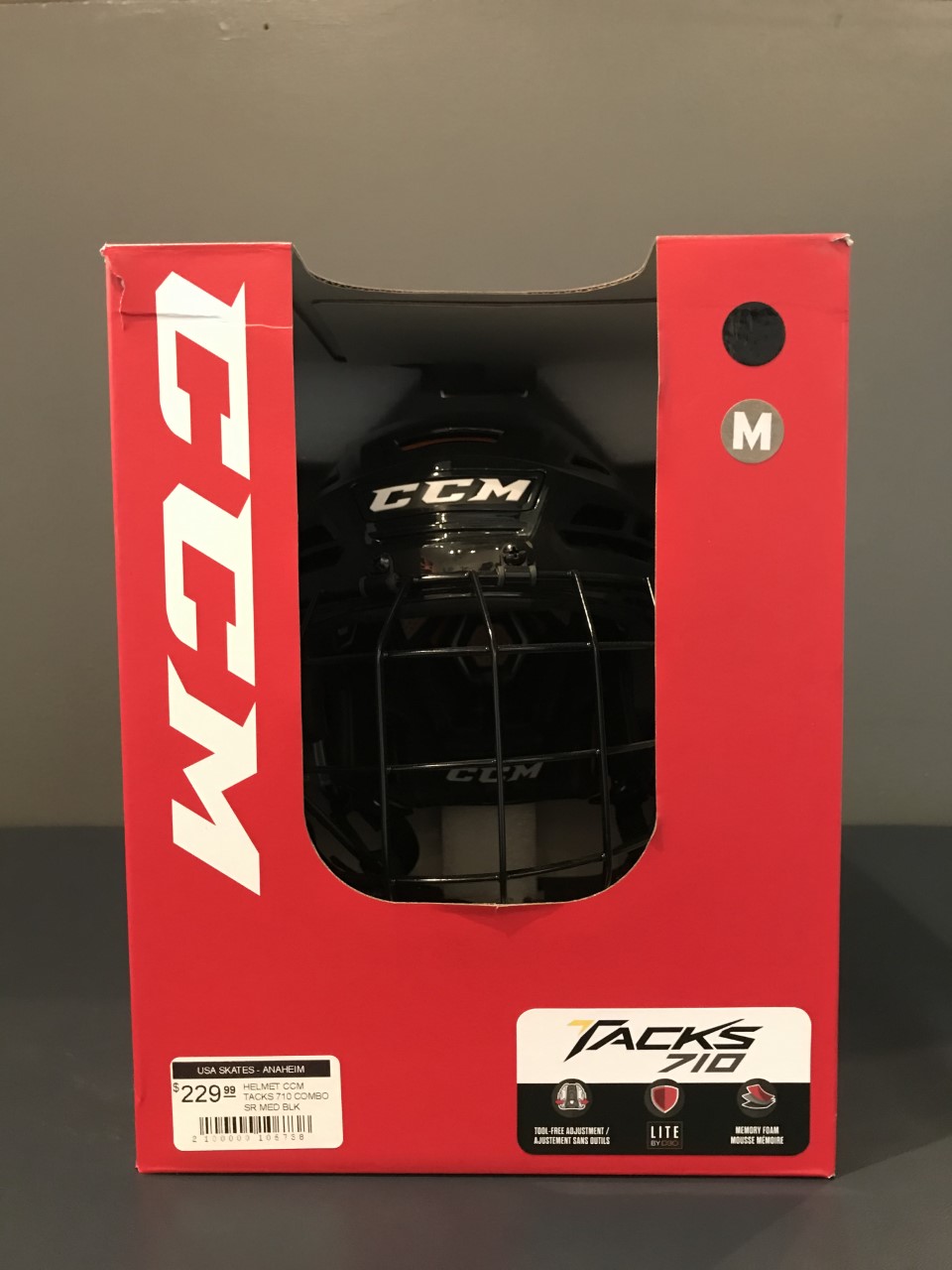 CCM Tacks 710 Combo SR MED Helmet SidelineSwap