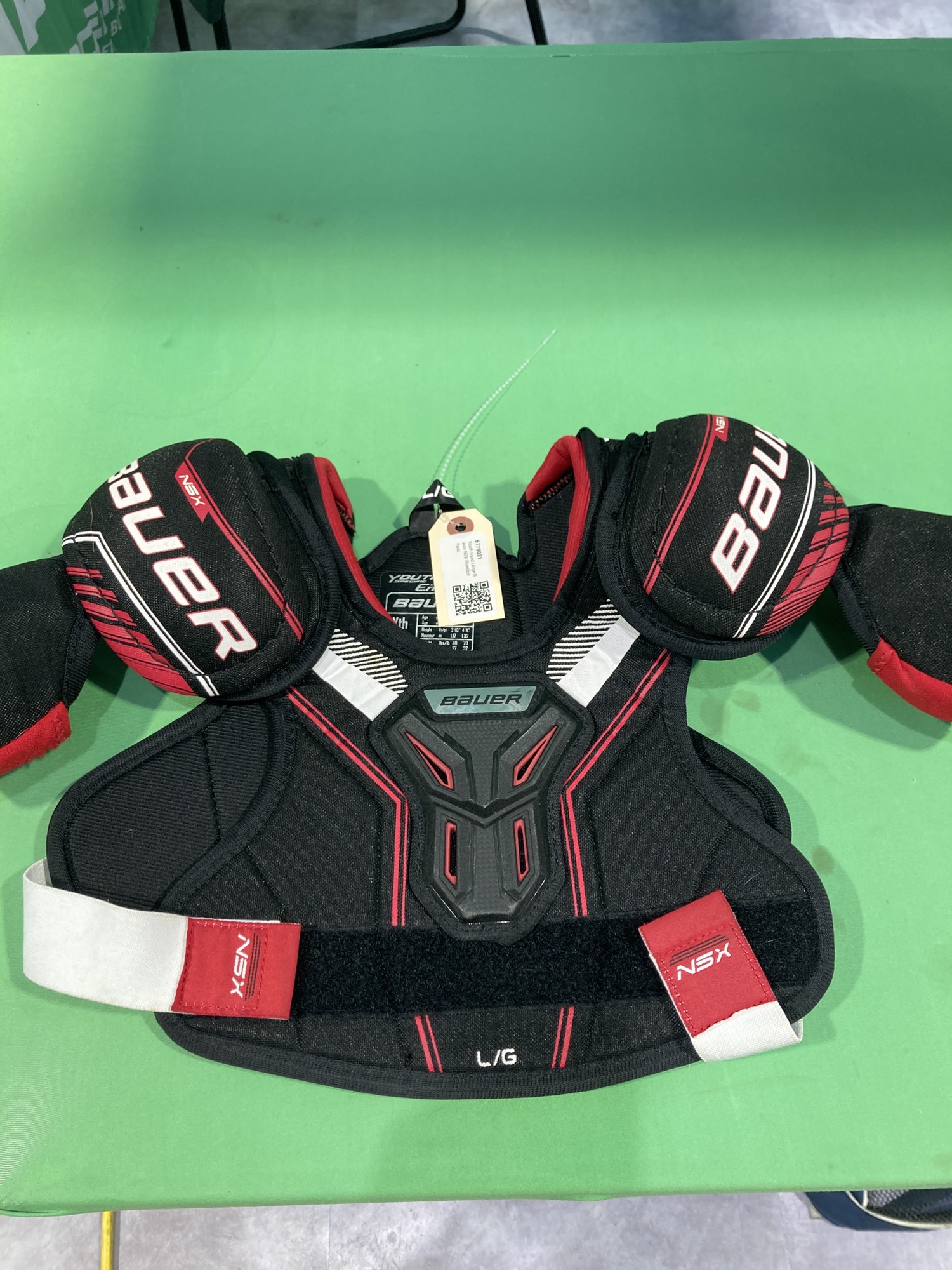 Youth Used Large Bauer NSX Shoulder Pads SidelineSwap