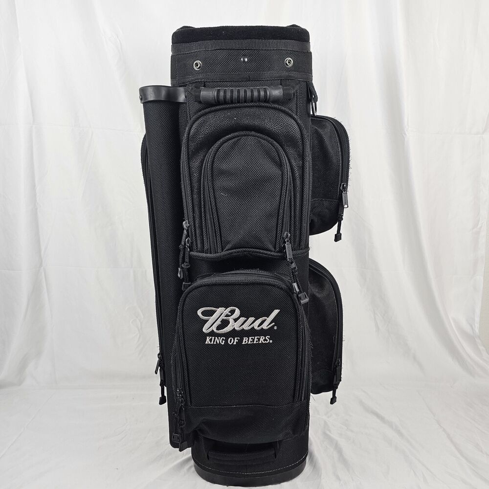Budweiser Golf Bag 8 Way 6 Pockets Datrek Large Staff Cart Golf