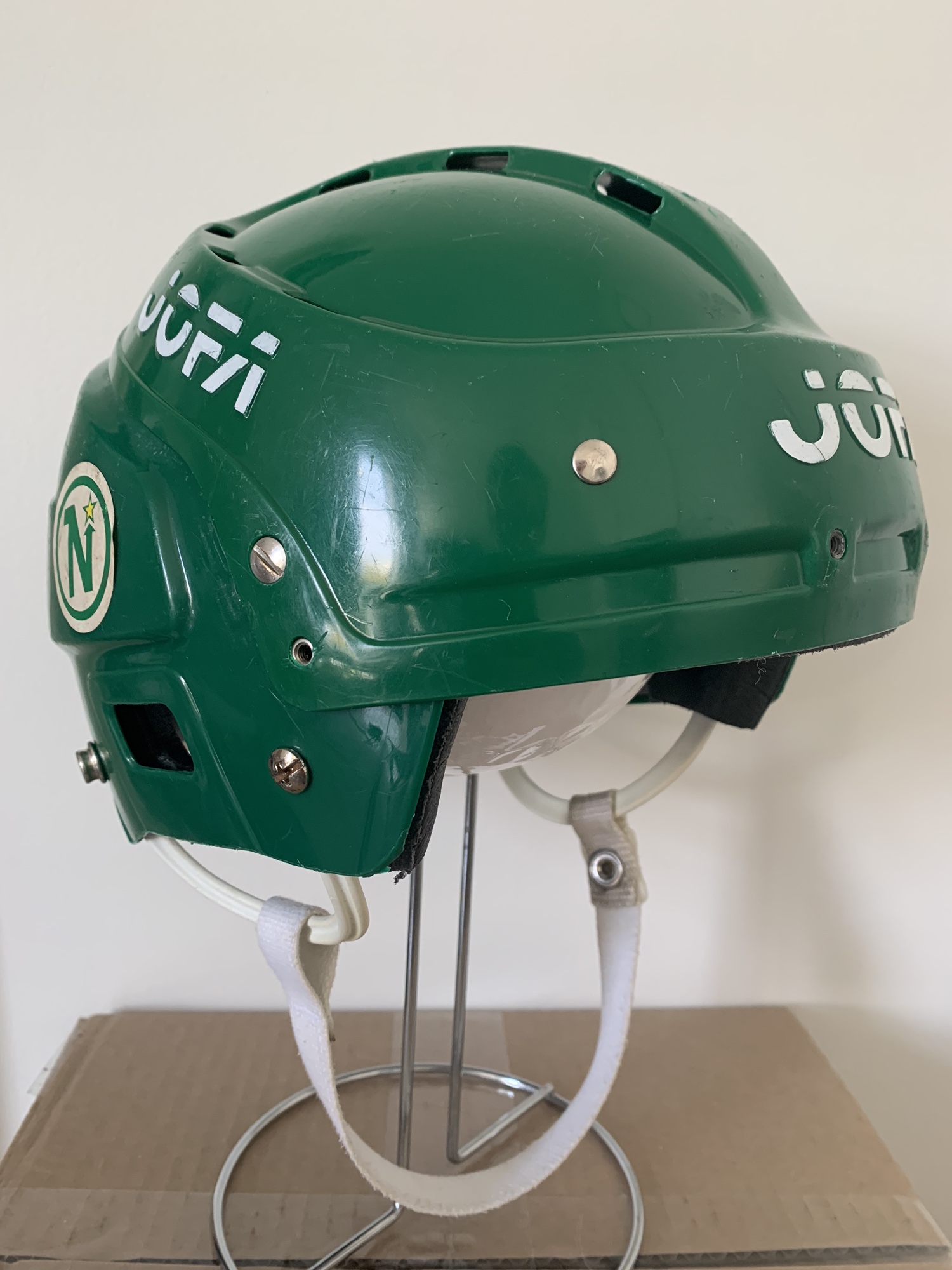 Jofa Green Minnesota North Stars Hockey Helmet SidelineSwap