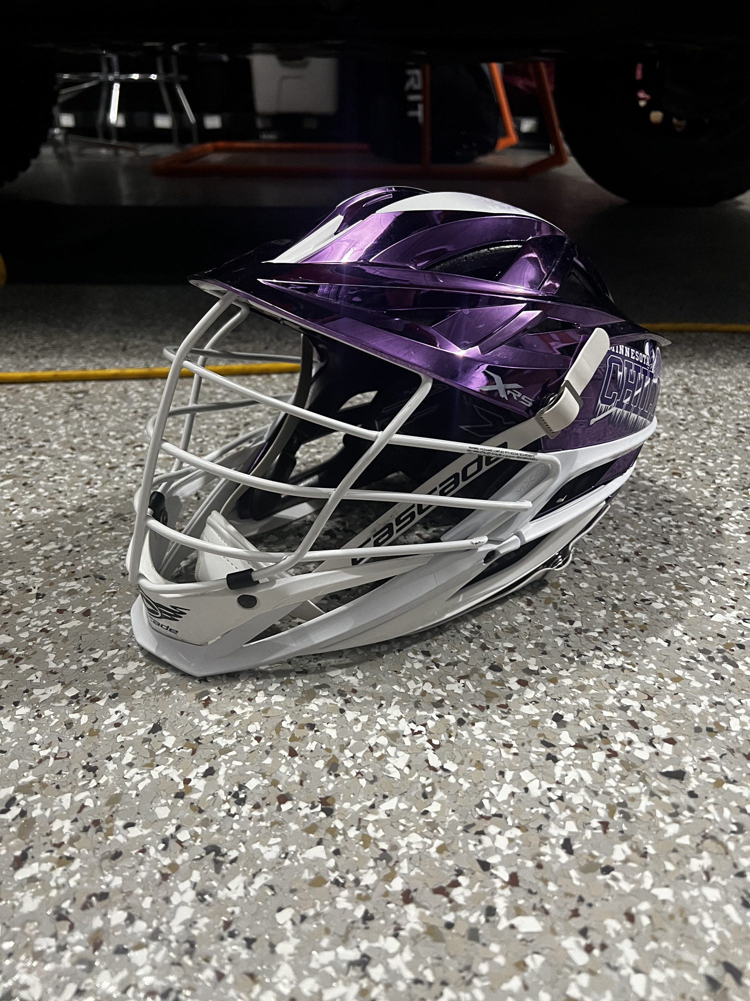 Purple Chrome Cascade XRS Helmet SidelineSwap