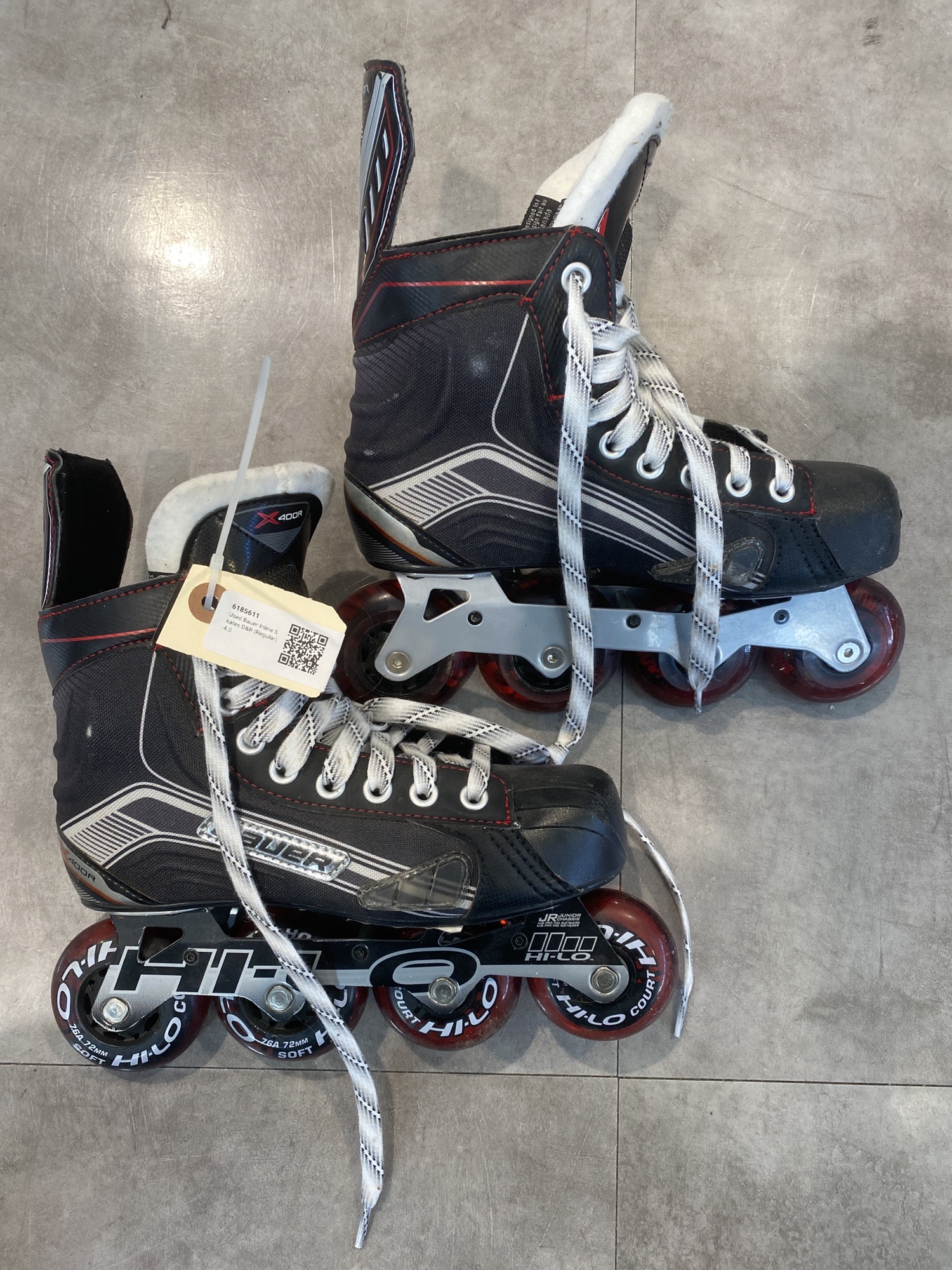 Used Bauer Inline Skates D&R (Regular) 4.0 SidelineSwap