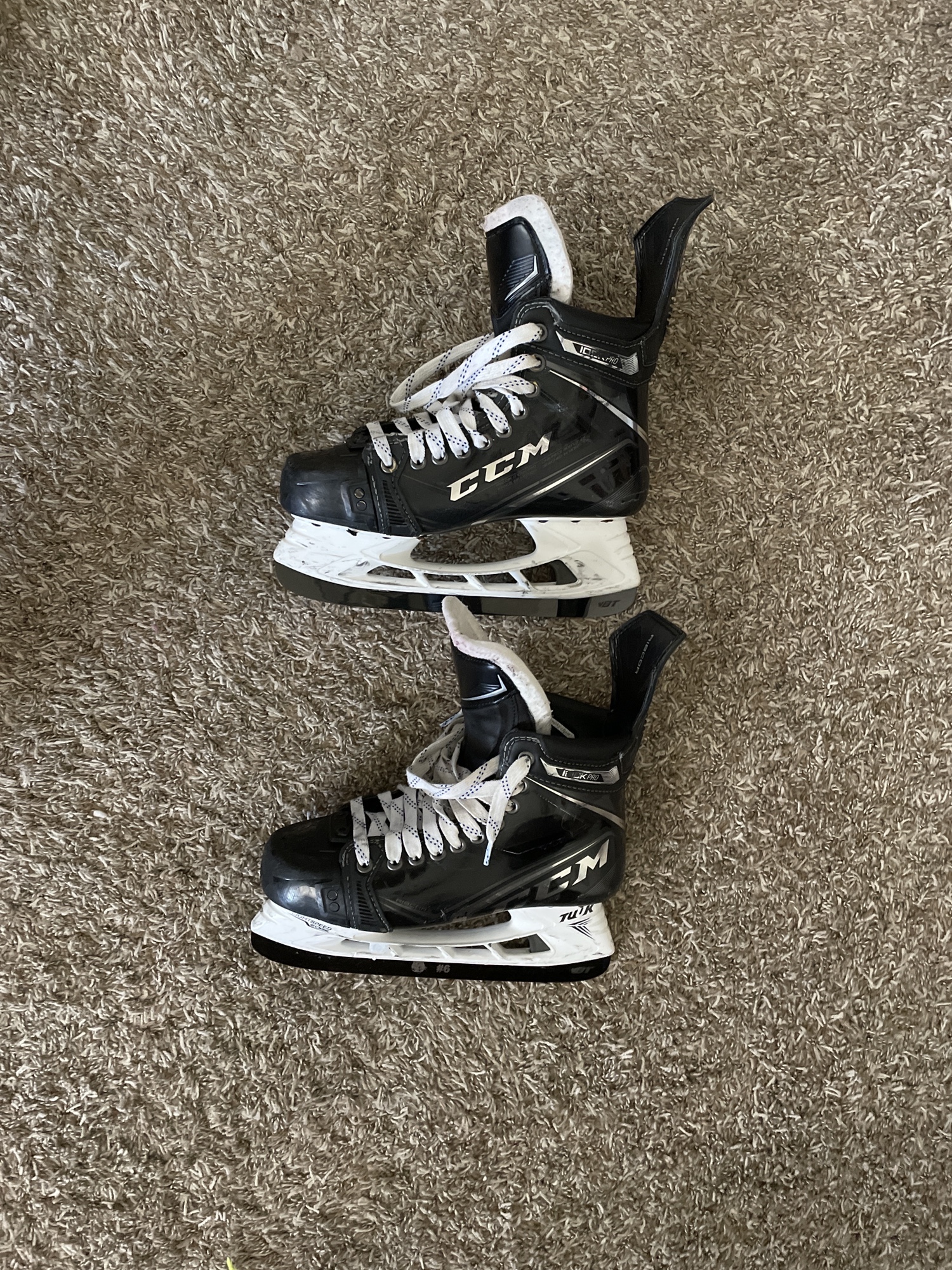 Used CCM Regular Width Size 7 RibCor 100k Pro Hockey Skates SidelineSwap