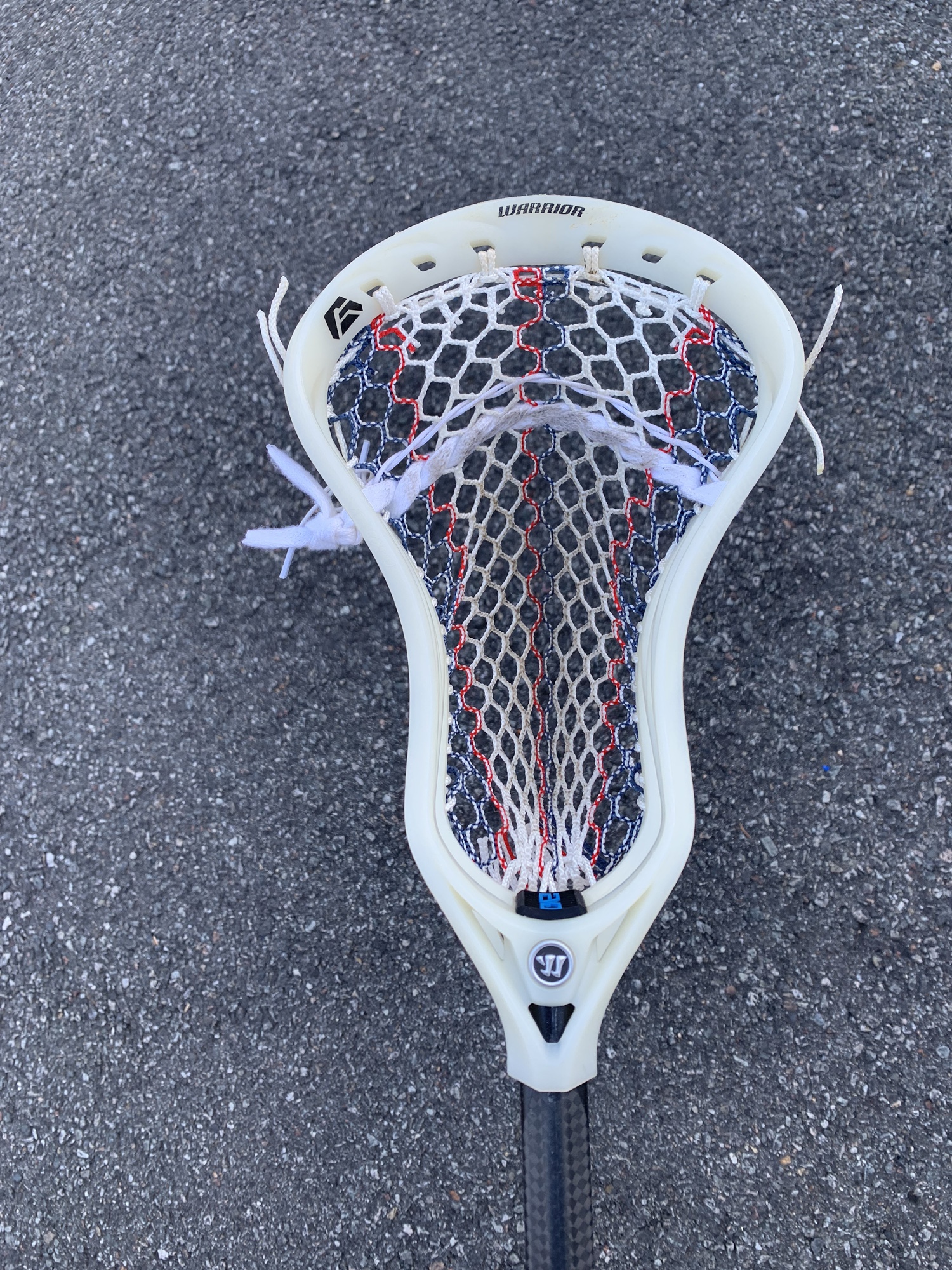 Warrior Evo QxO Grant Ament Lacrosse Head Strung with Hero 3.0 Mesh