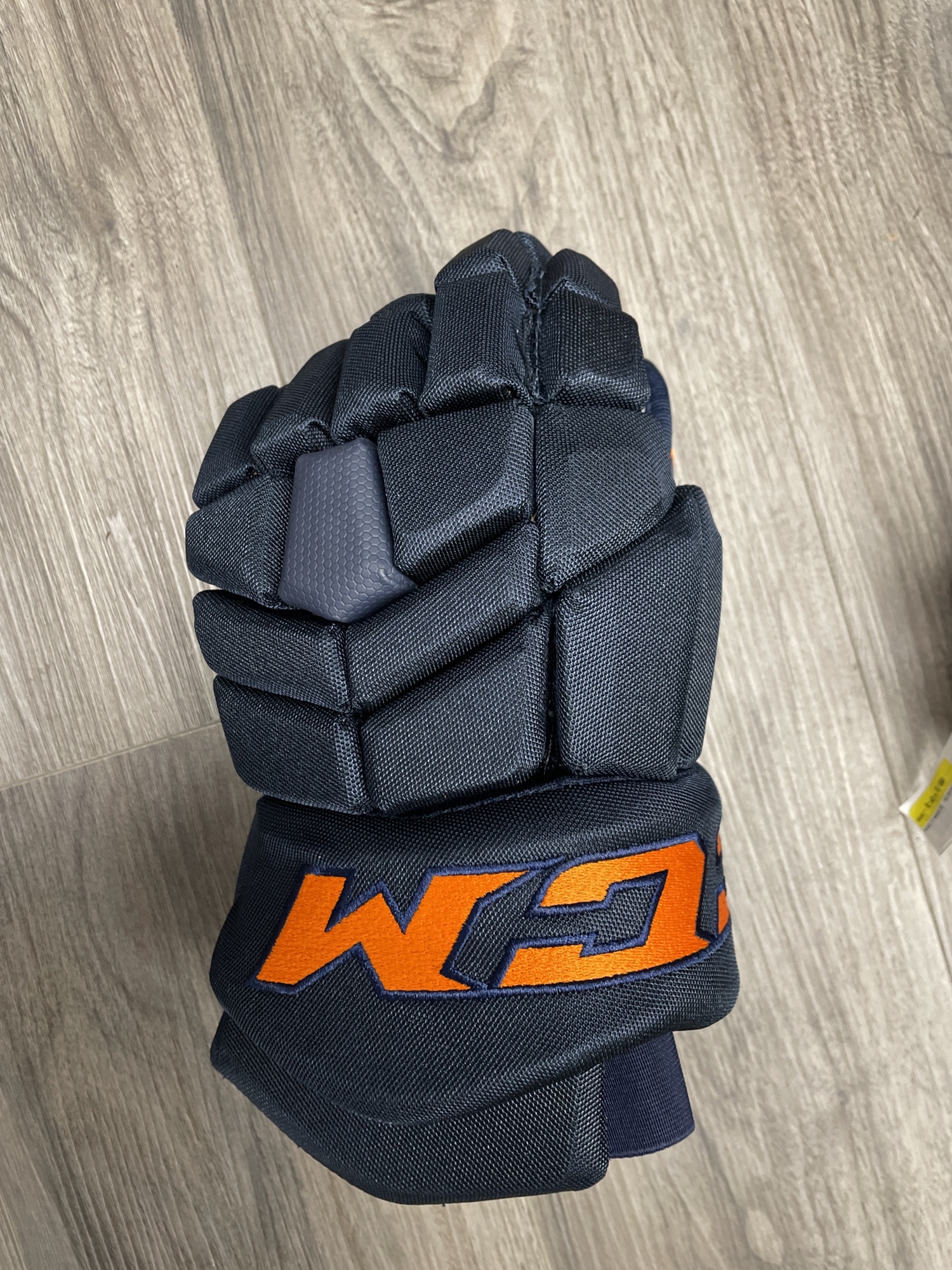 14” Edmonton Oilers CCM Pro Stock Gloves SidelineSwap