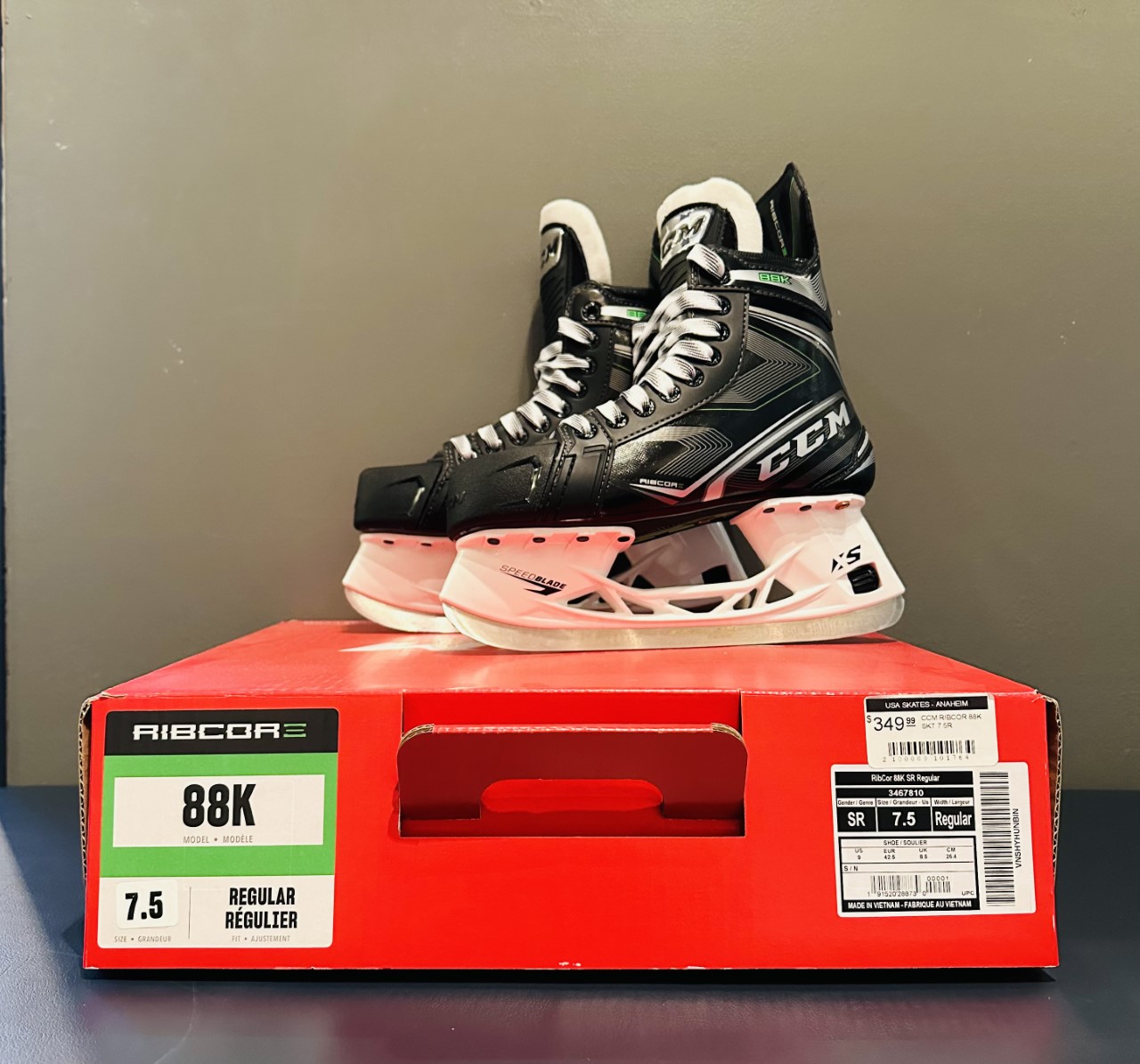 CCM RibCor 88K SR 7.5R Hockey Skates SidelineSwap