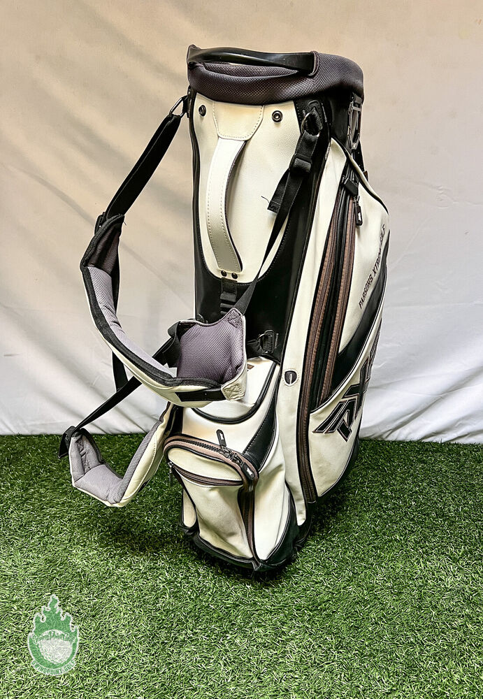 Used PXG Golf Stand Bag White 4Way 7 Pocket Dual & Single Straps