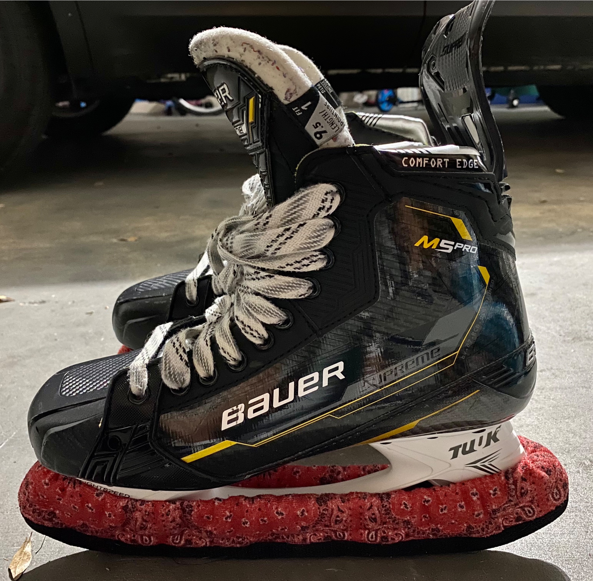 Bauer Supreme M5 Pro Hockey Skates + Pulse TI Blades SidelineSwap