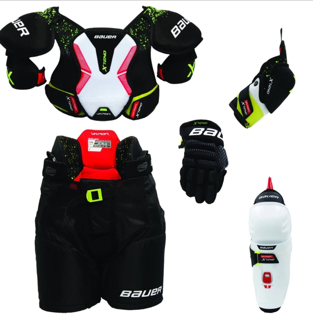 Used Bauer Vapor Xtend Youth Ice Hockey Starter Kit Starter Kit