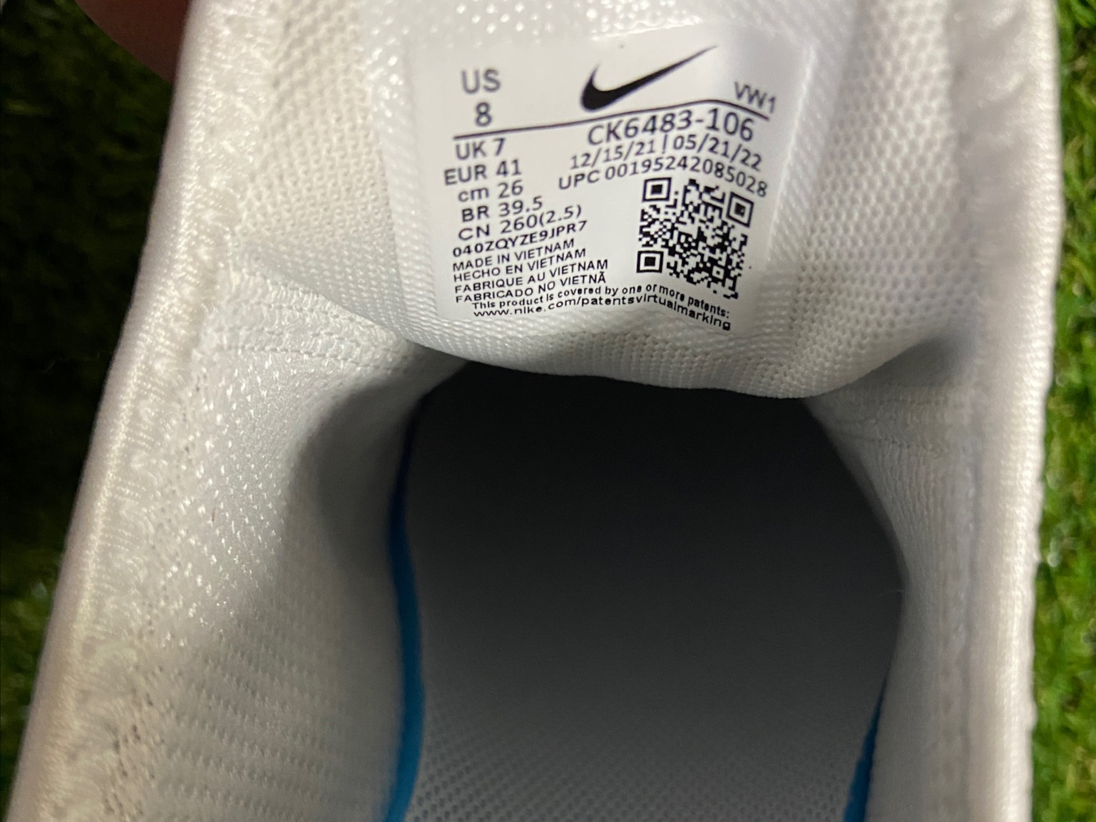 nike air max 270 golf white university blue