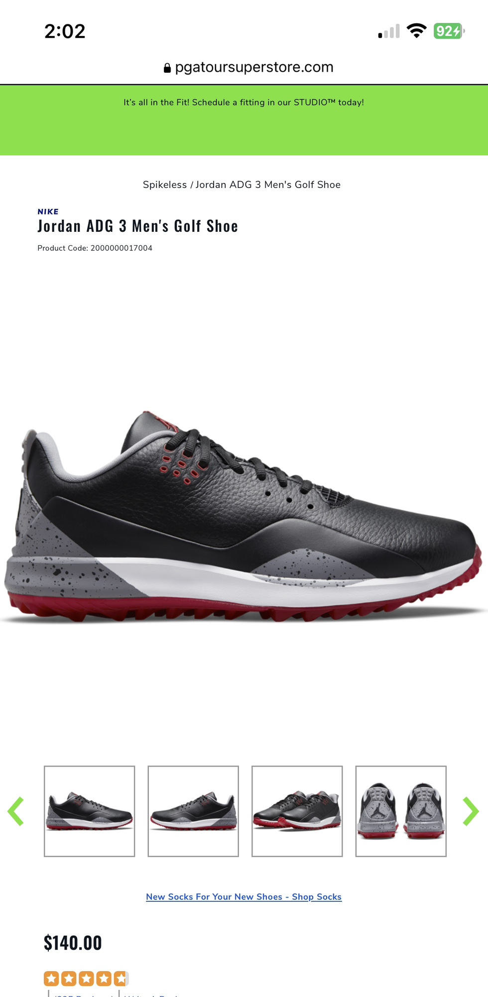 Jordan ADG3 Mens Golf Shoes Used/Like New SidelineSwap