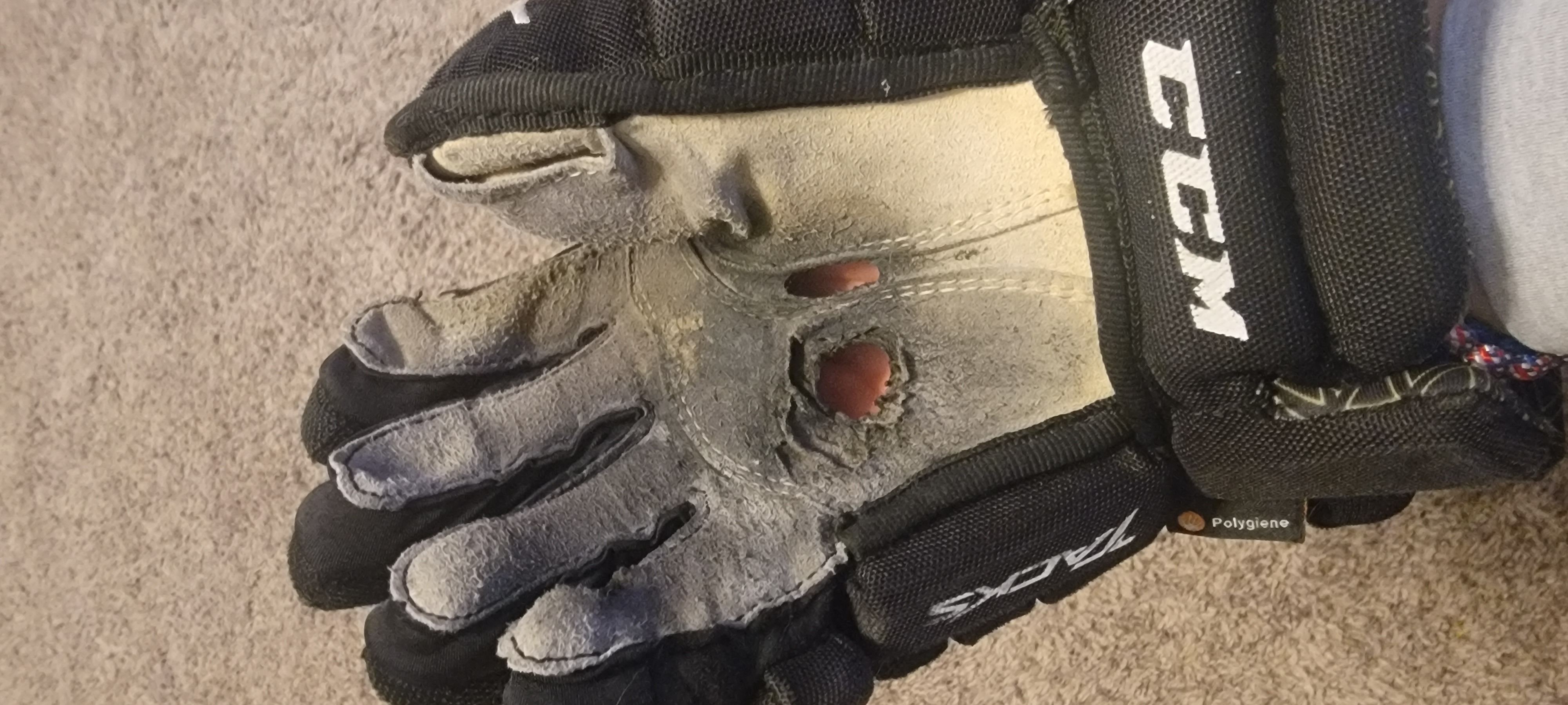 Used CCM Ultra Tacks Gloves 12" SidelineSwap