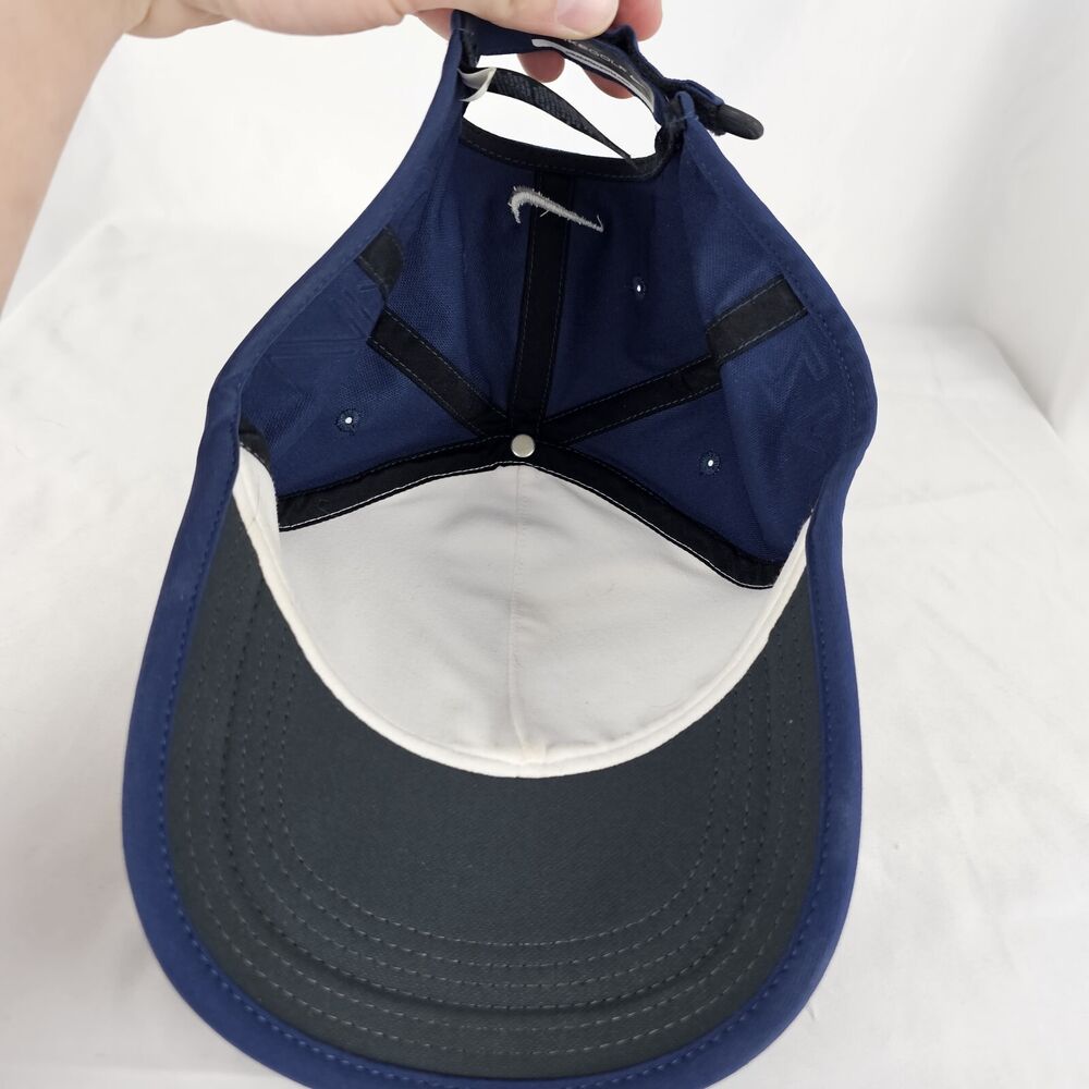 Nike Golf RZN Vapor Hat Navy Blue White Adjustable Strapback Flex Hat