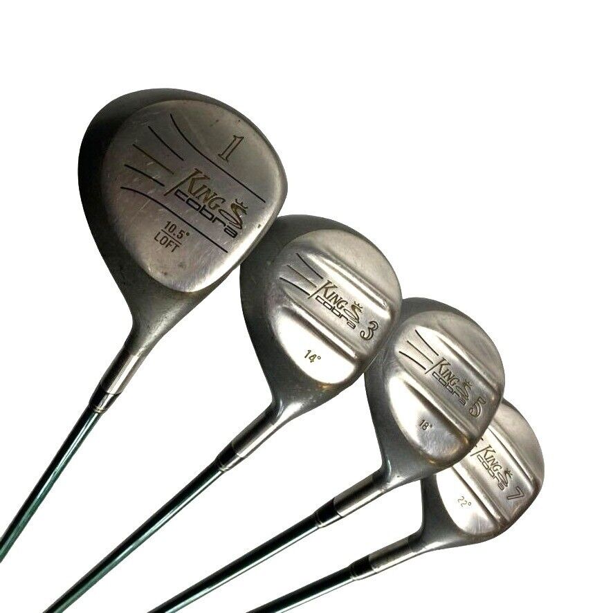 King Cobra Driver, 3,5,7 Fairway Wood Golf Club Combo Set New Grips