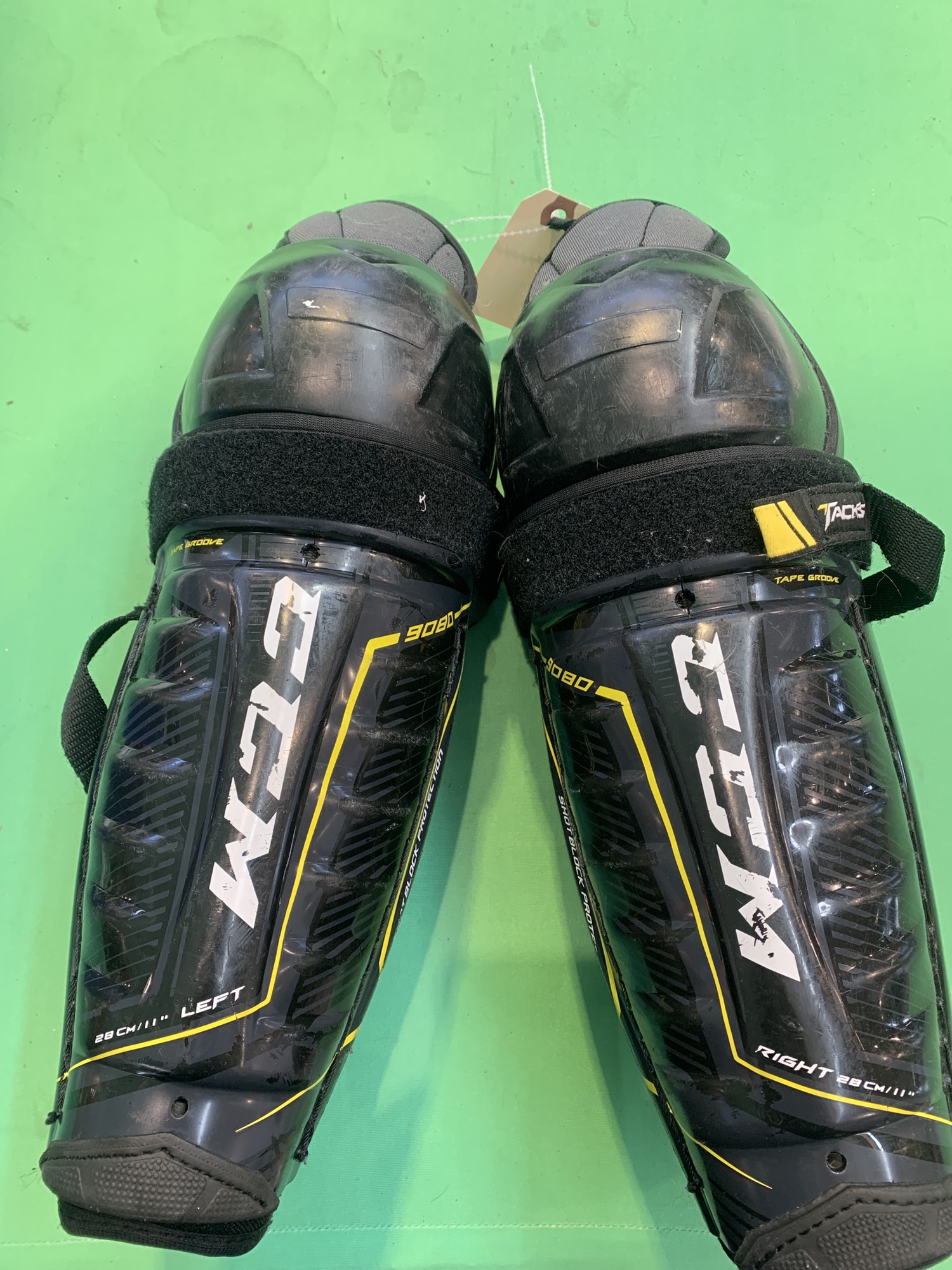 Used CCM Tacks 9080 Shin Pads SidelineSwap