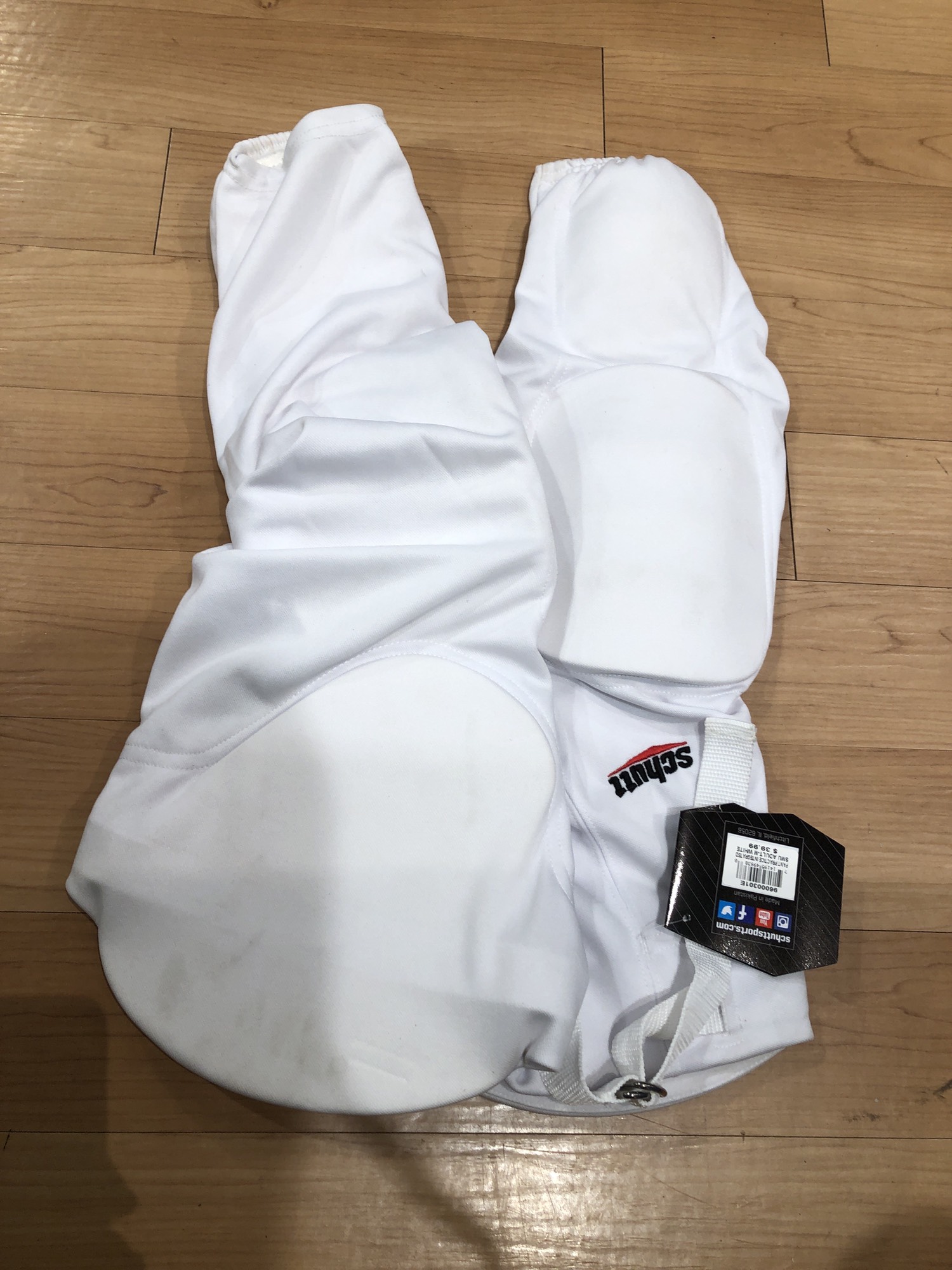 New White Adult Men's Medium Schutt Game Pants SidelineSwap