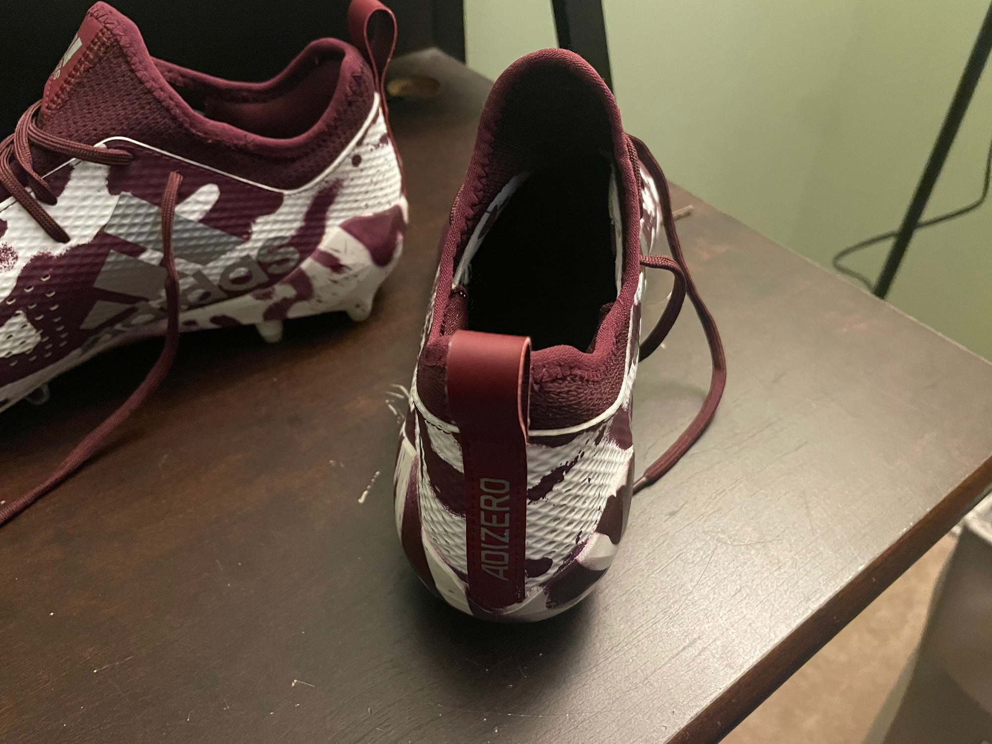 Adizero Camo Maroon Cleats (New No Box) SidelineSwap