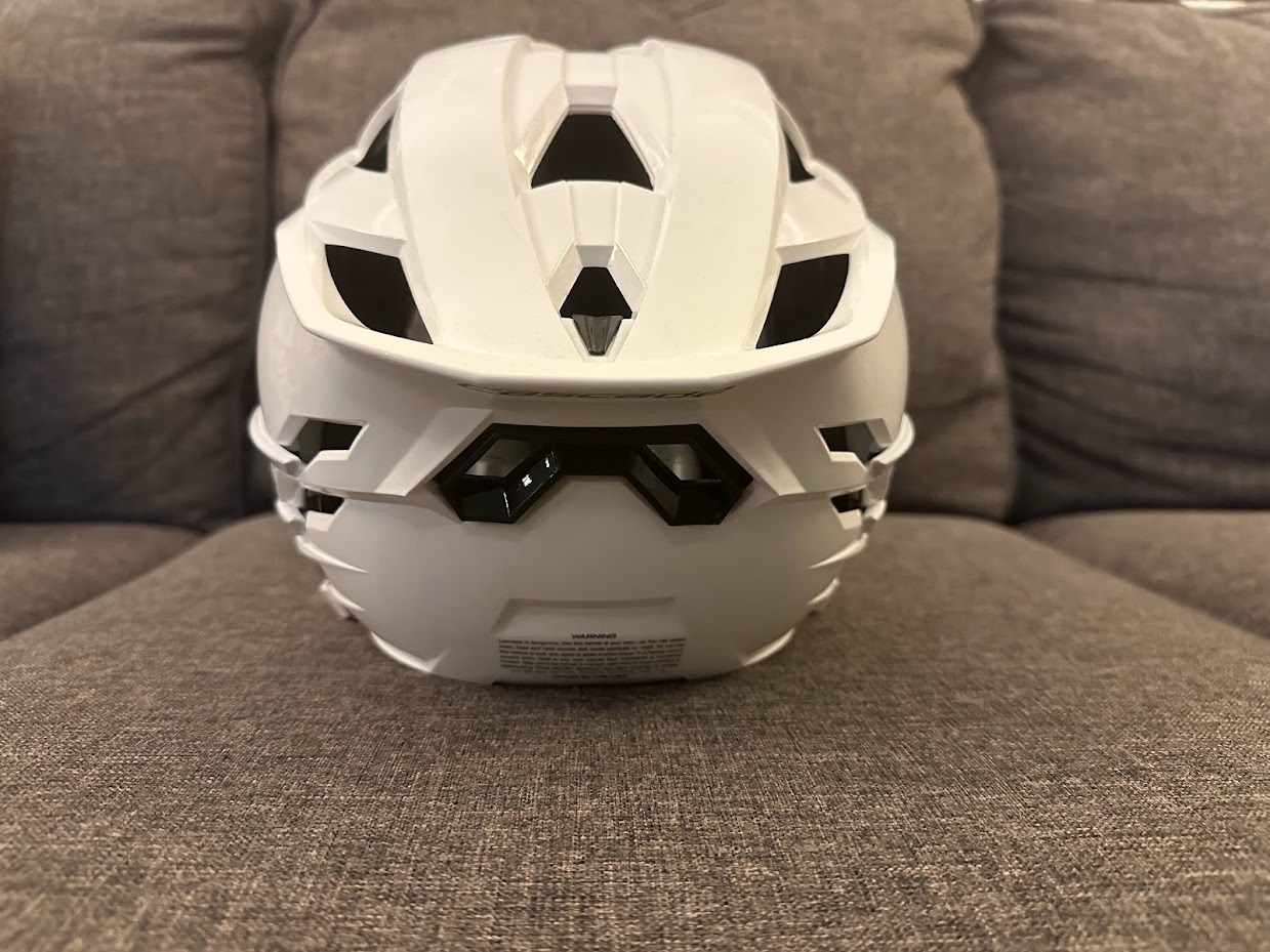 New Goalie Cascade XRS Helmet with Goalie Throat Guard and Chrome Face